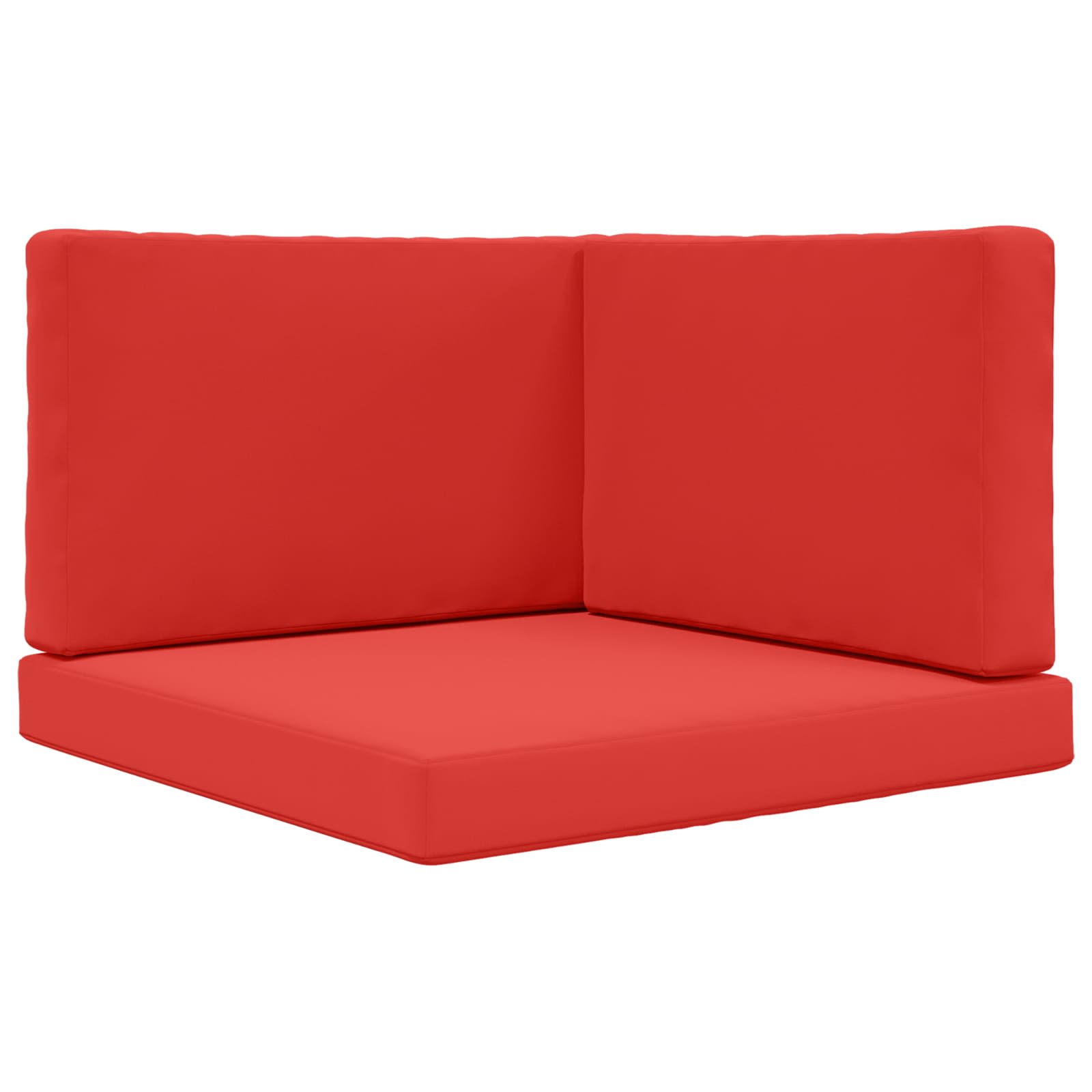 Utomhus Soffa Kudde Polyester Röd 80 x 80 x 8 cm