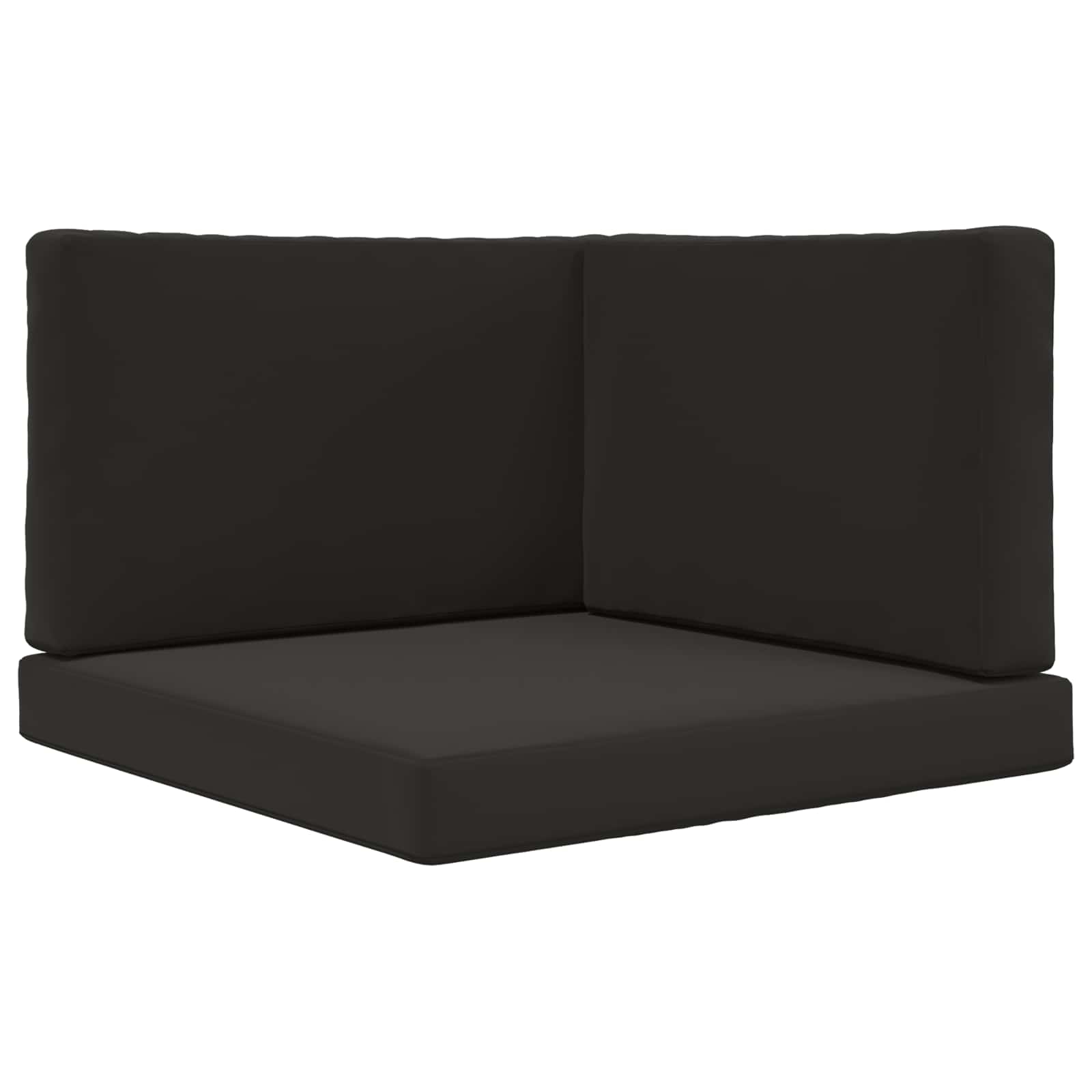 Utomhus Soffa Kudde Polyester Svart 80 x 80 x 8 cm
