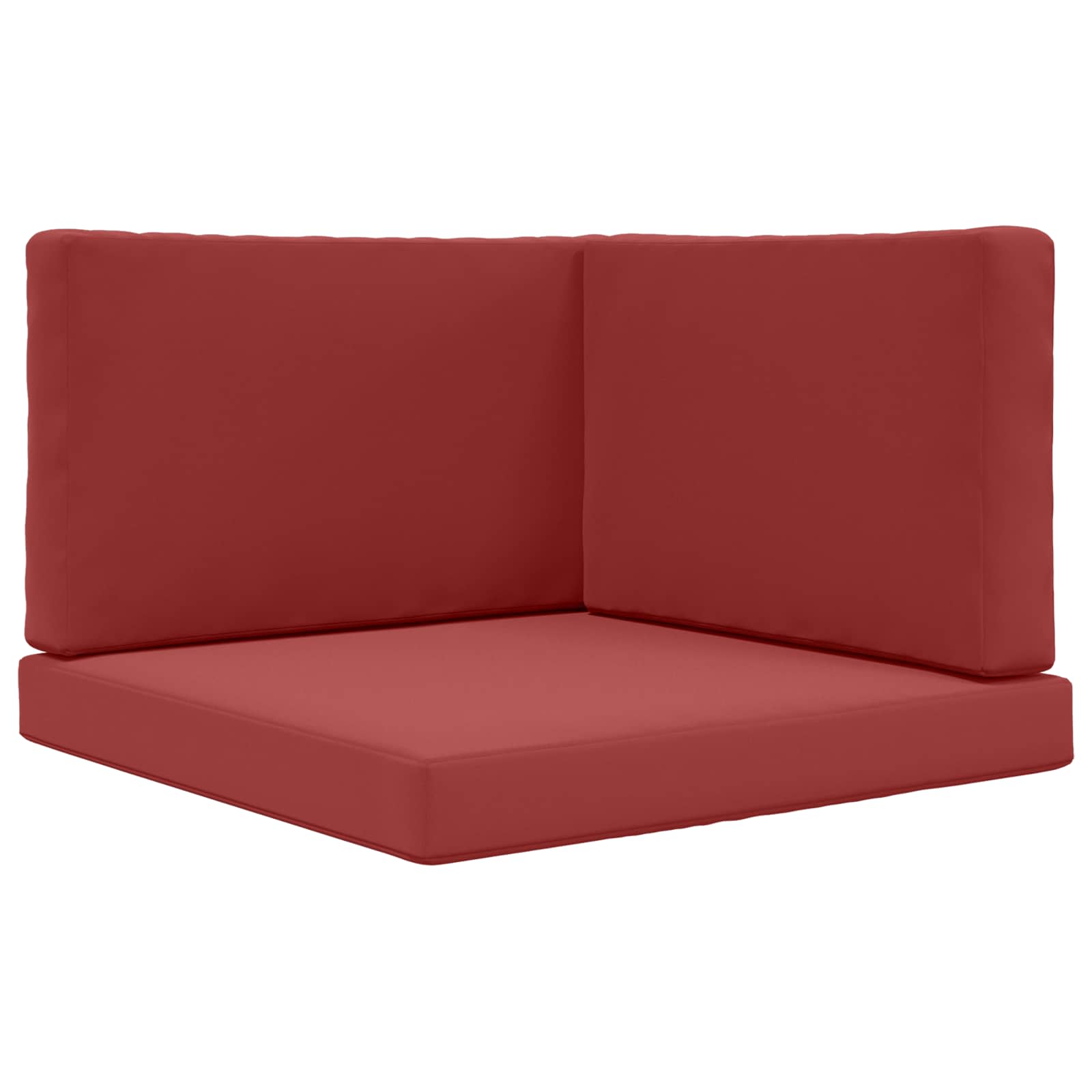 Utomhus Soffa Kudde Polyester Vinröd 80 x 80 x 8 cm