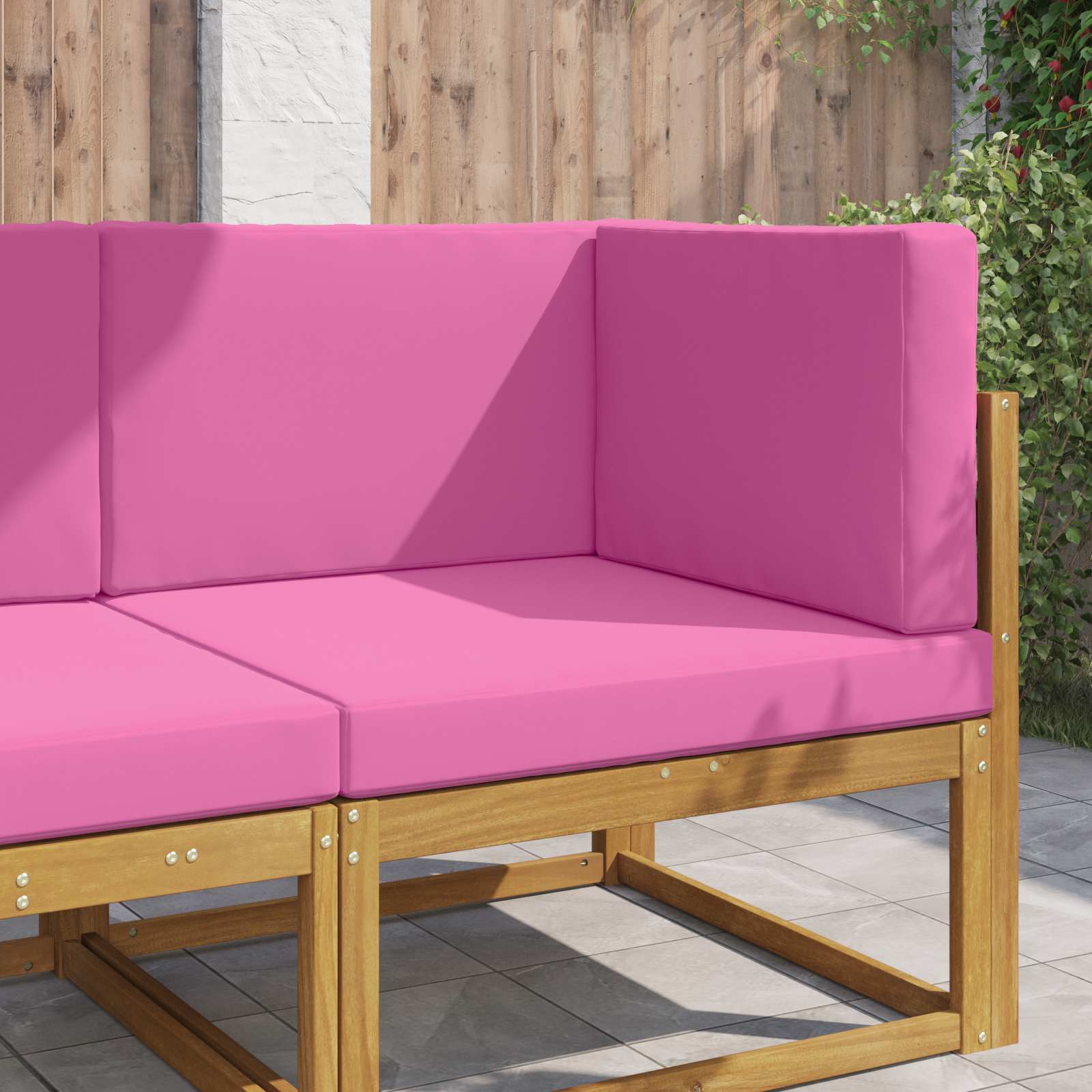 Utomhus Soffa Kudde Polyester Rosa 80 x 80 x 8 cm
