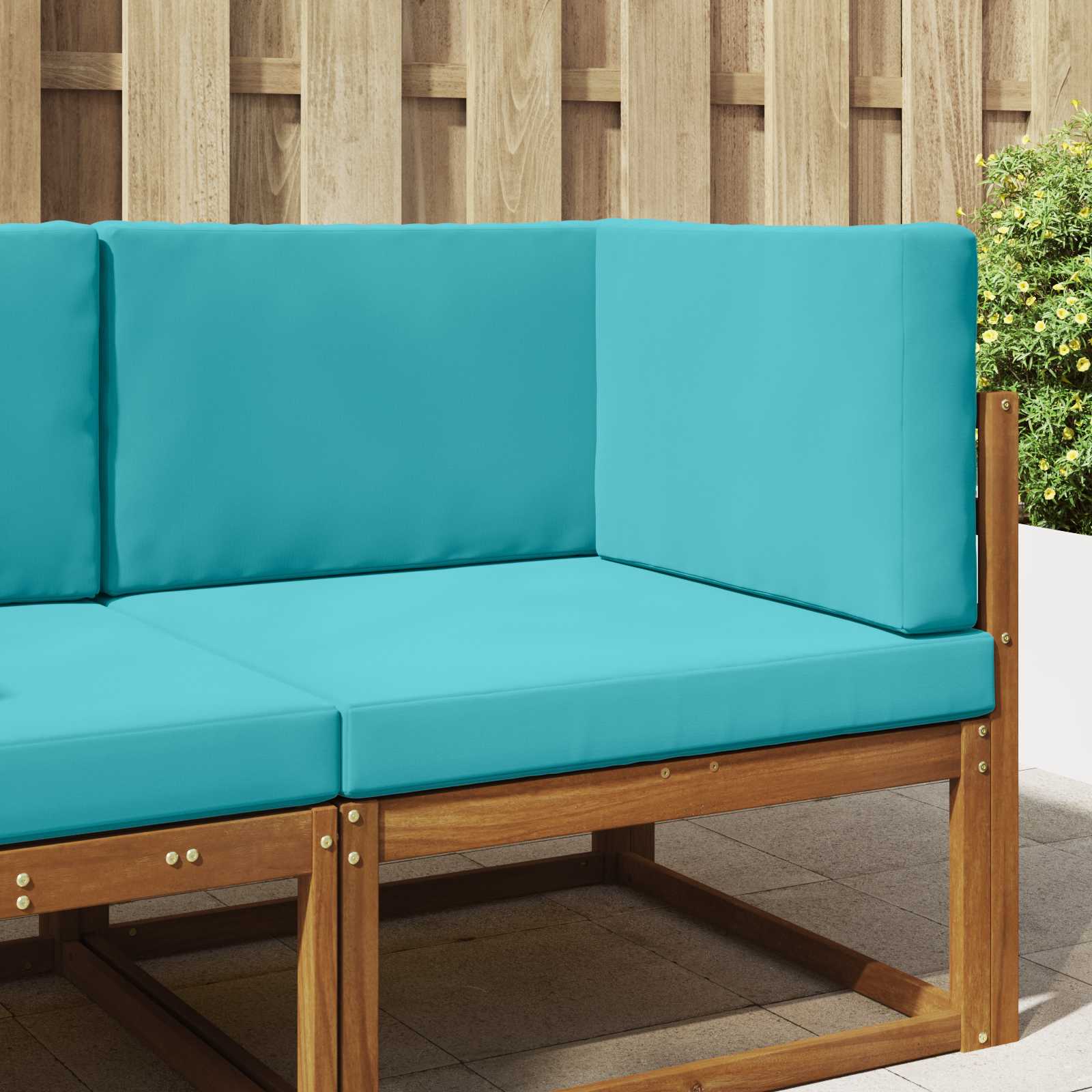 Utomhus Soffa Kudde Polyester Turkos 80 x 80 x 8 cm