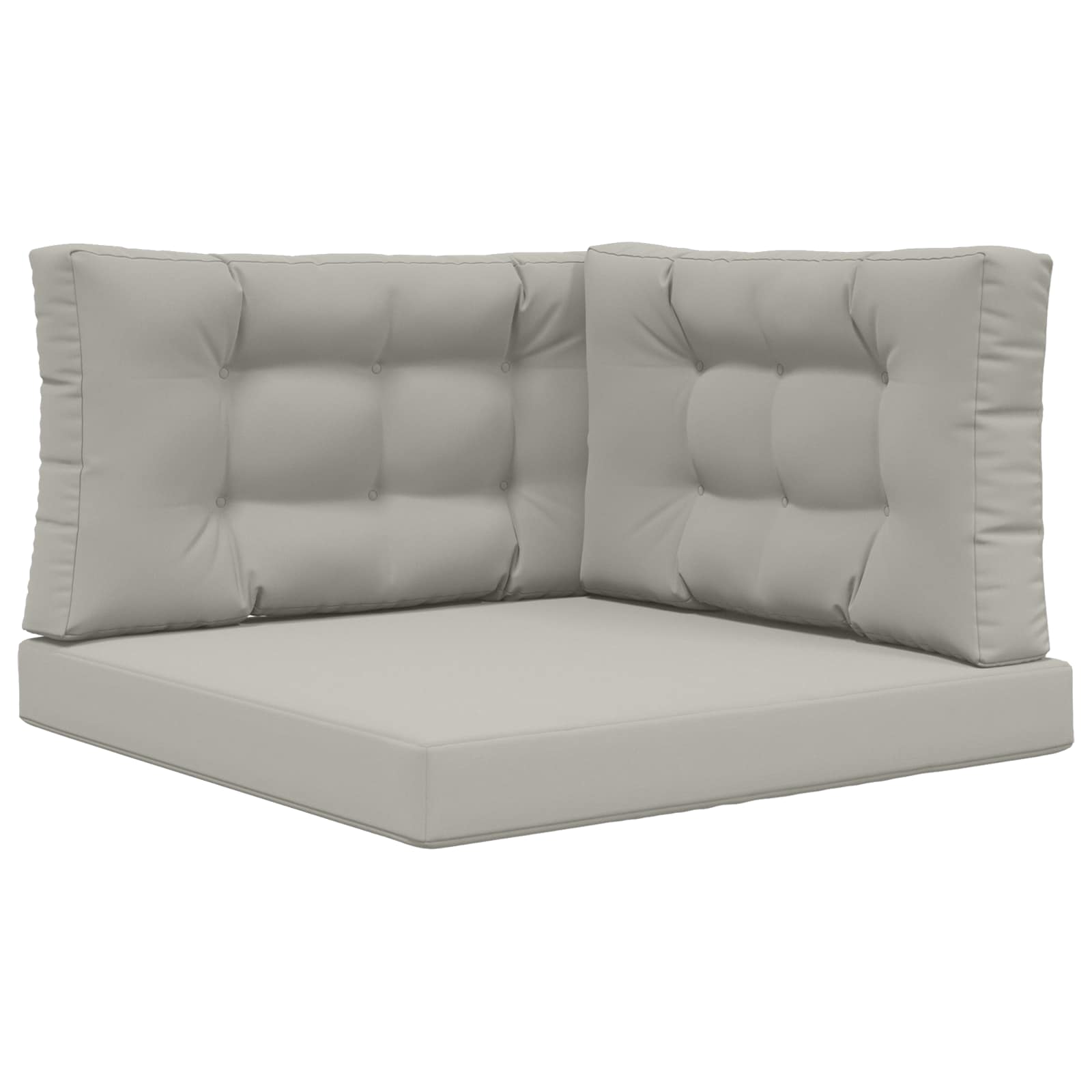 Utomhus Soffa Kudde Polyester Grå 80 x 80 x 8 cm