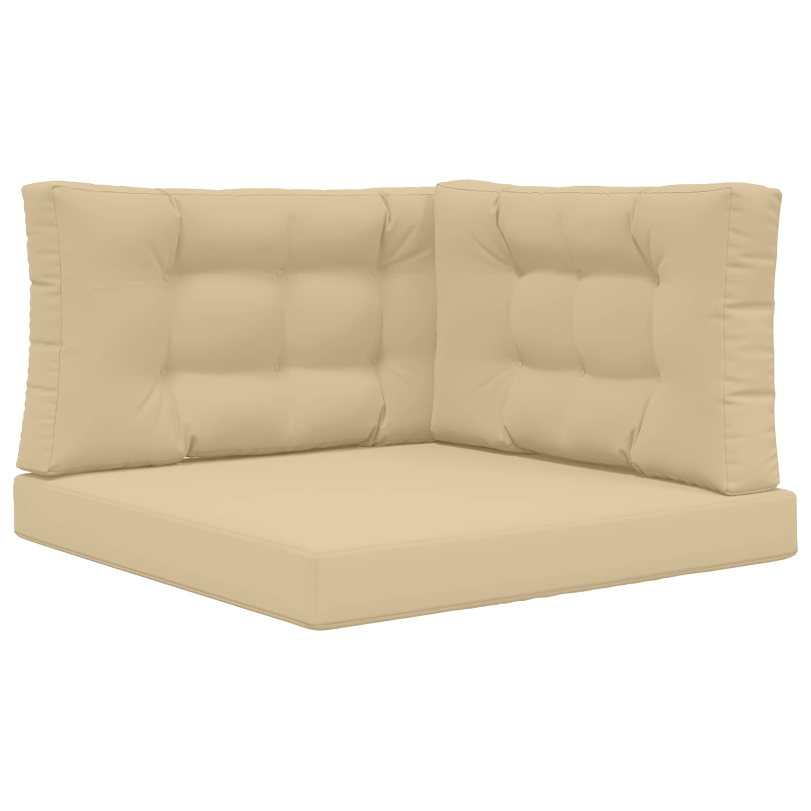 Utomhus Soffa Kudde Polyester Beige 80 x 80 x 8 cm