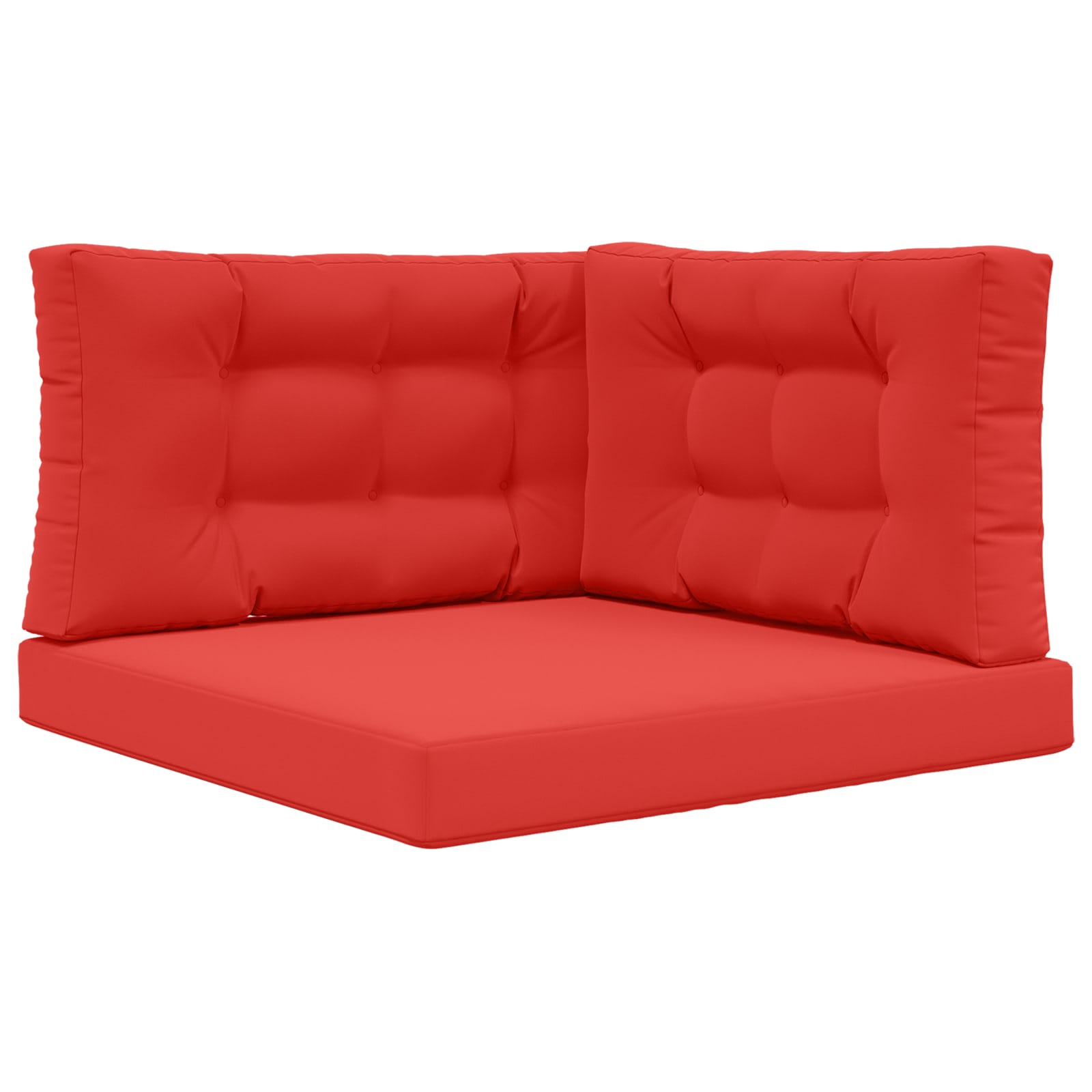 Utomhus Soffa Kudde Polyester Röd 80 x 80 x 8 cm