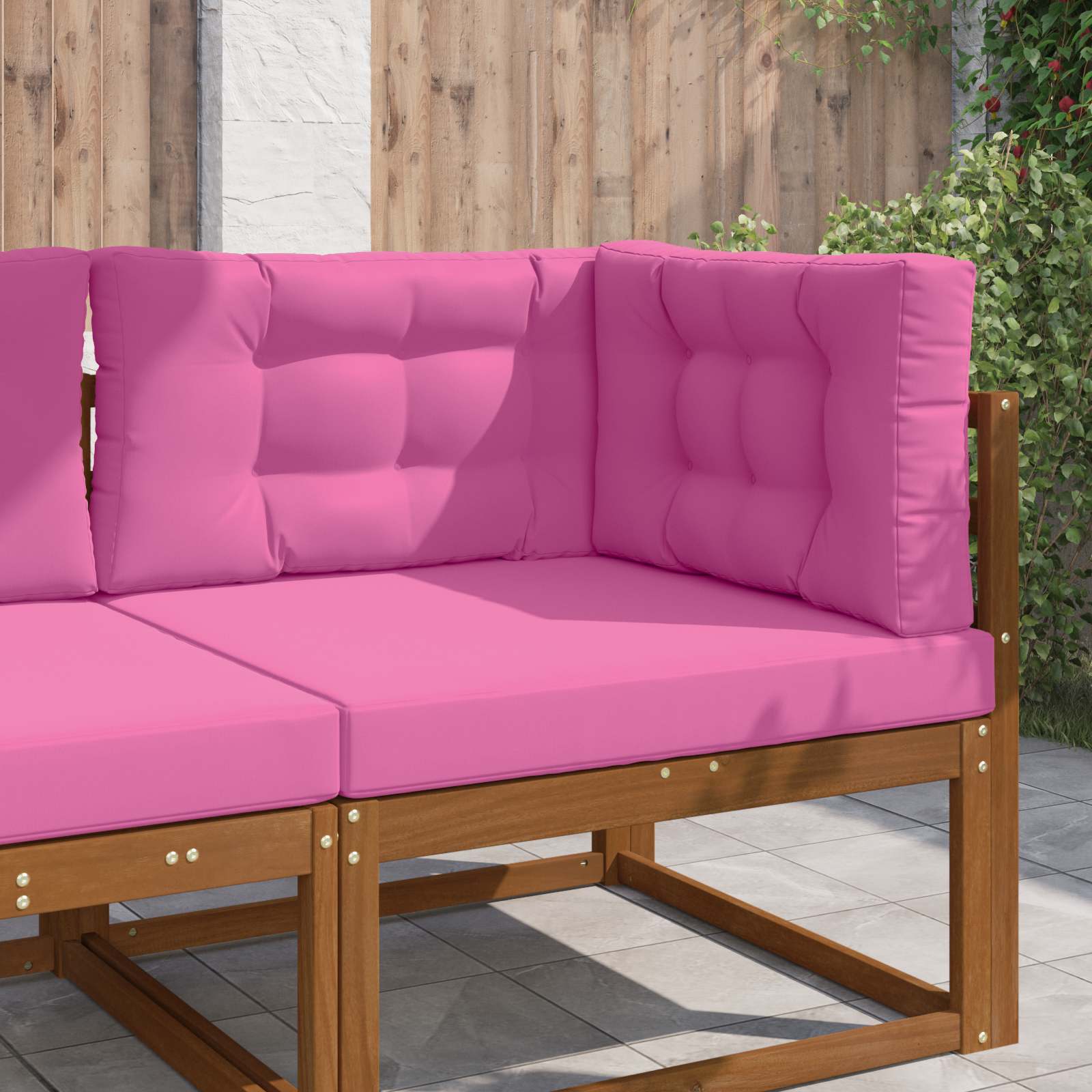 Utomhus Soffa Kudde Polyester Rosa 80 x 80 x 8 cm