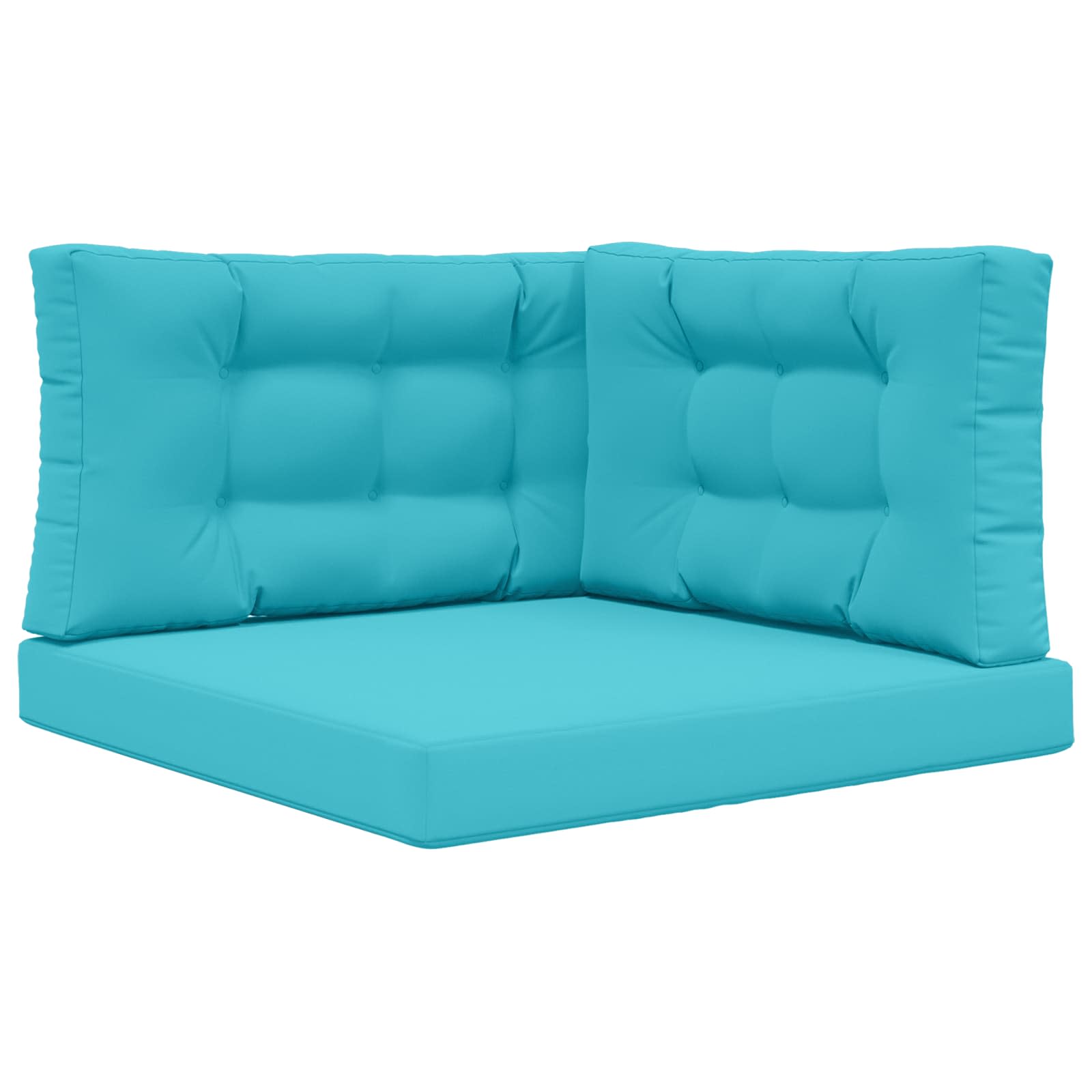 Utomhus Soffa Kudde Polyester Turkos 80 x 80 x 8 cm