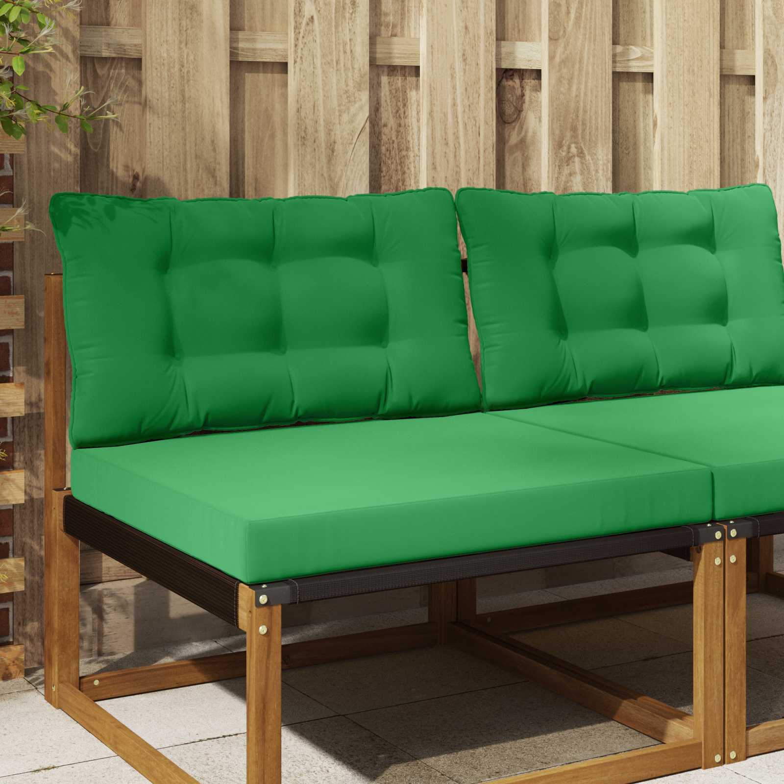 Utomhus Soffa Kudde Polyester Grön 80 x 68,5 x 8 cm