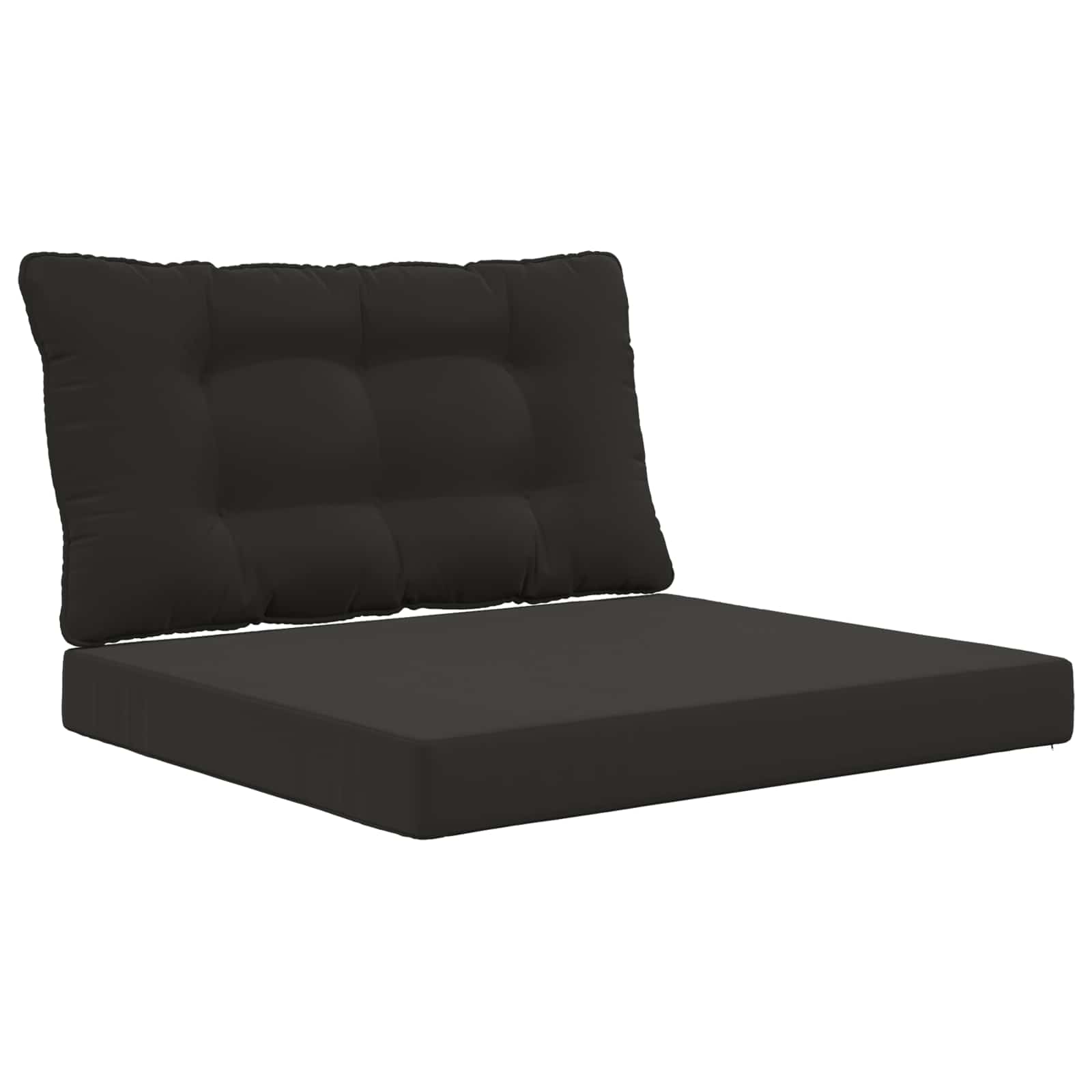 Utomhus Soffa Kudde Polyester Svart 80 x 68,5 x 8 cm