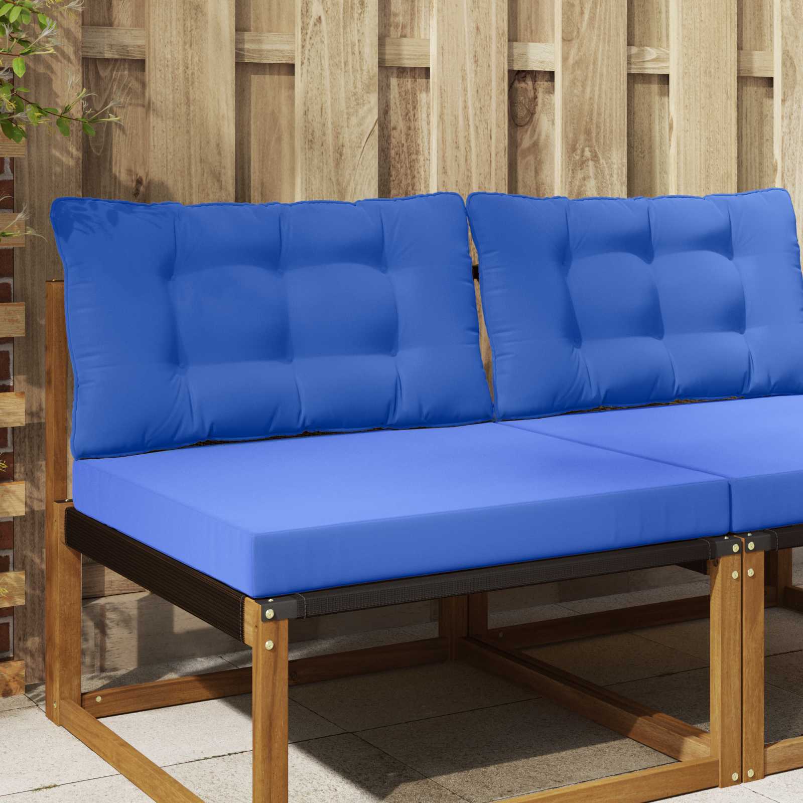 Utomhus Soffa Kudde Polyester Kungsblå 80 x 68,5 x 8 cm