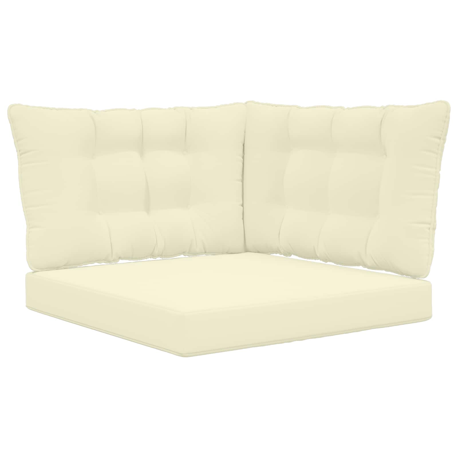 Utomhus Soffa Kudde Polyester Kräm 80 x 43 x 10 cm