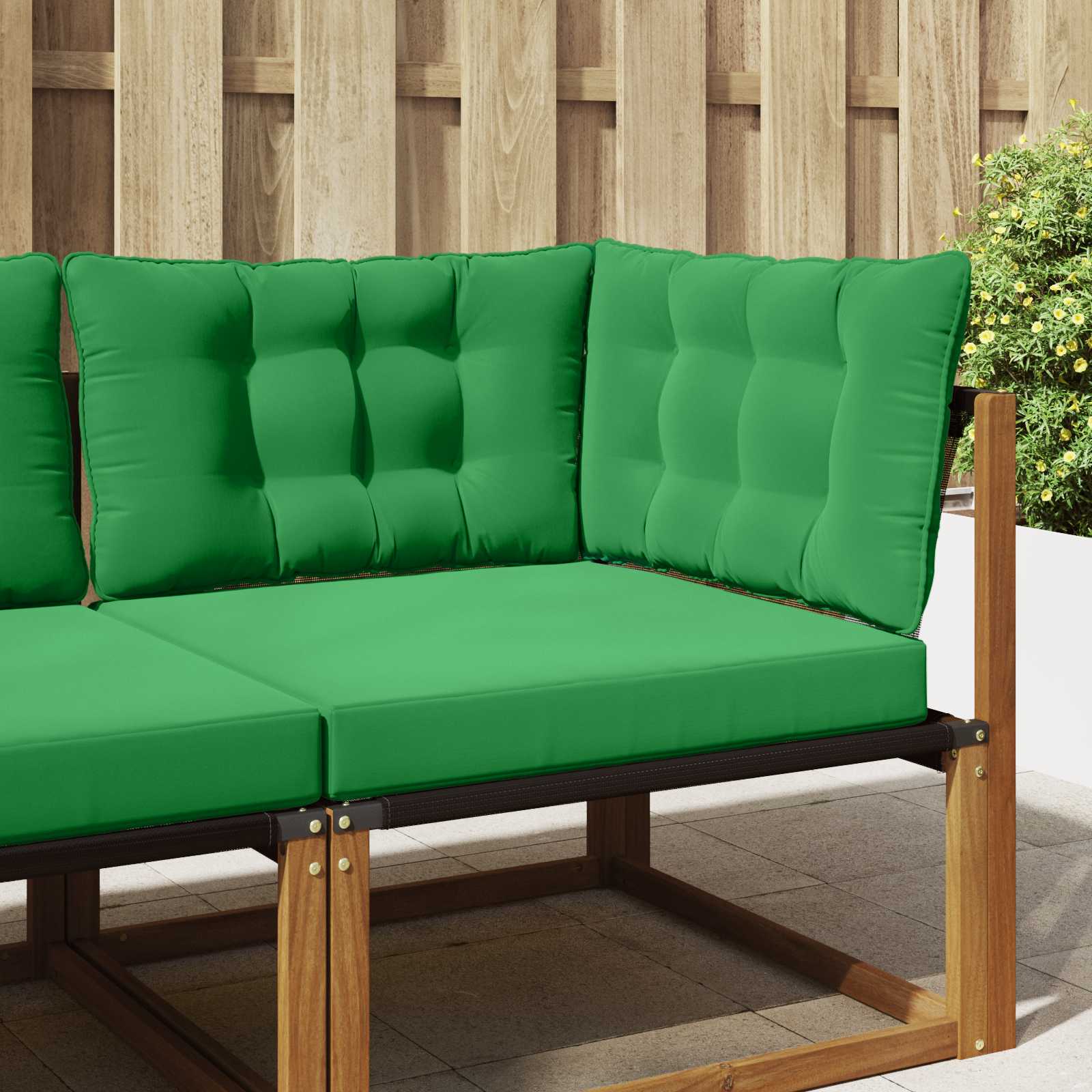Utomhus Soffa Kudde Polyester Grön 80 x 43 x 10 cm
