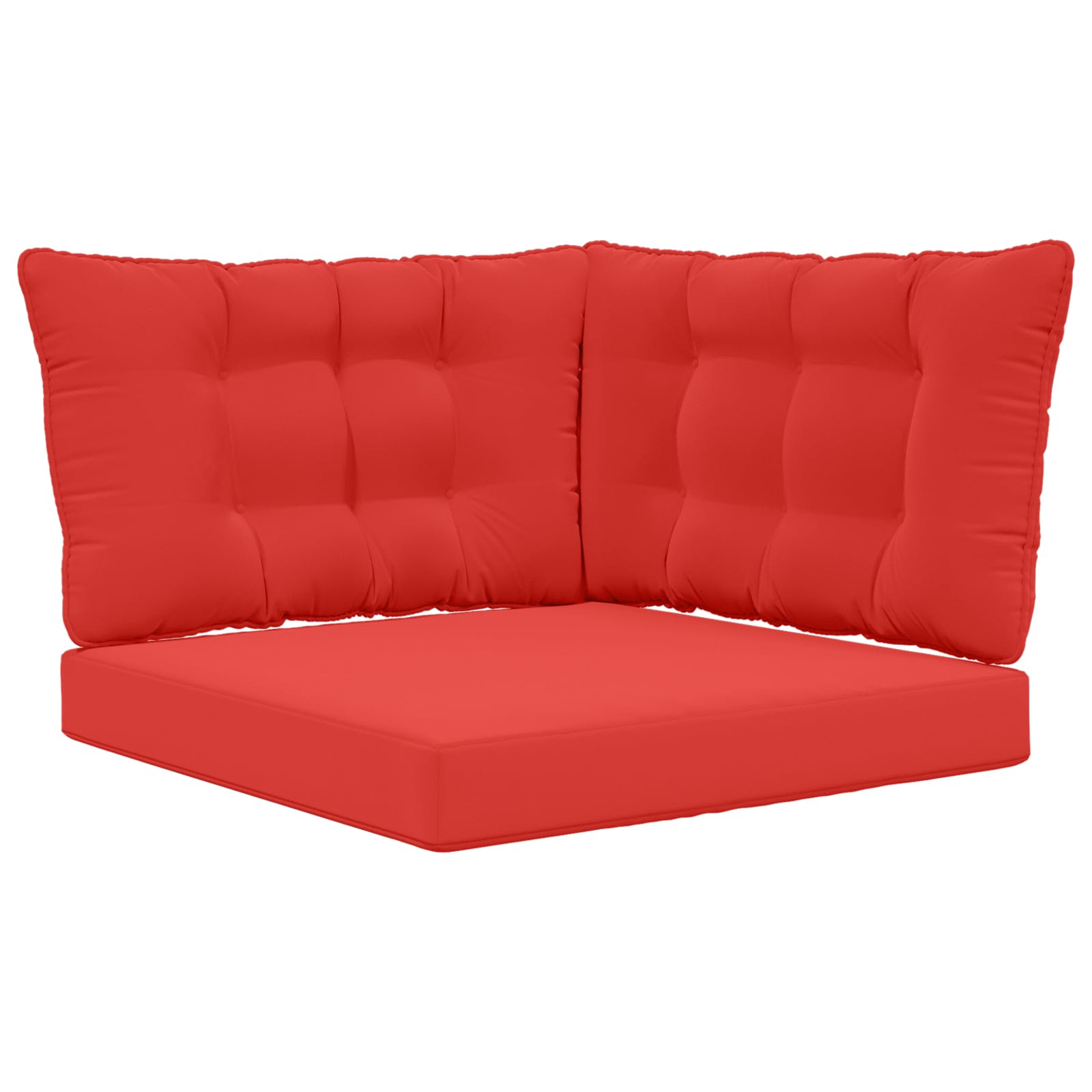 Utomhus Soffa Kudde Polyester Röd 80 x 43 x 10 cm