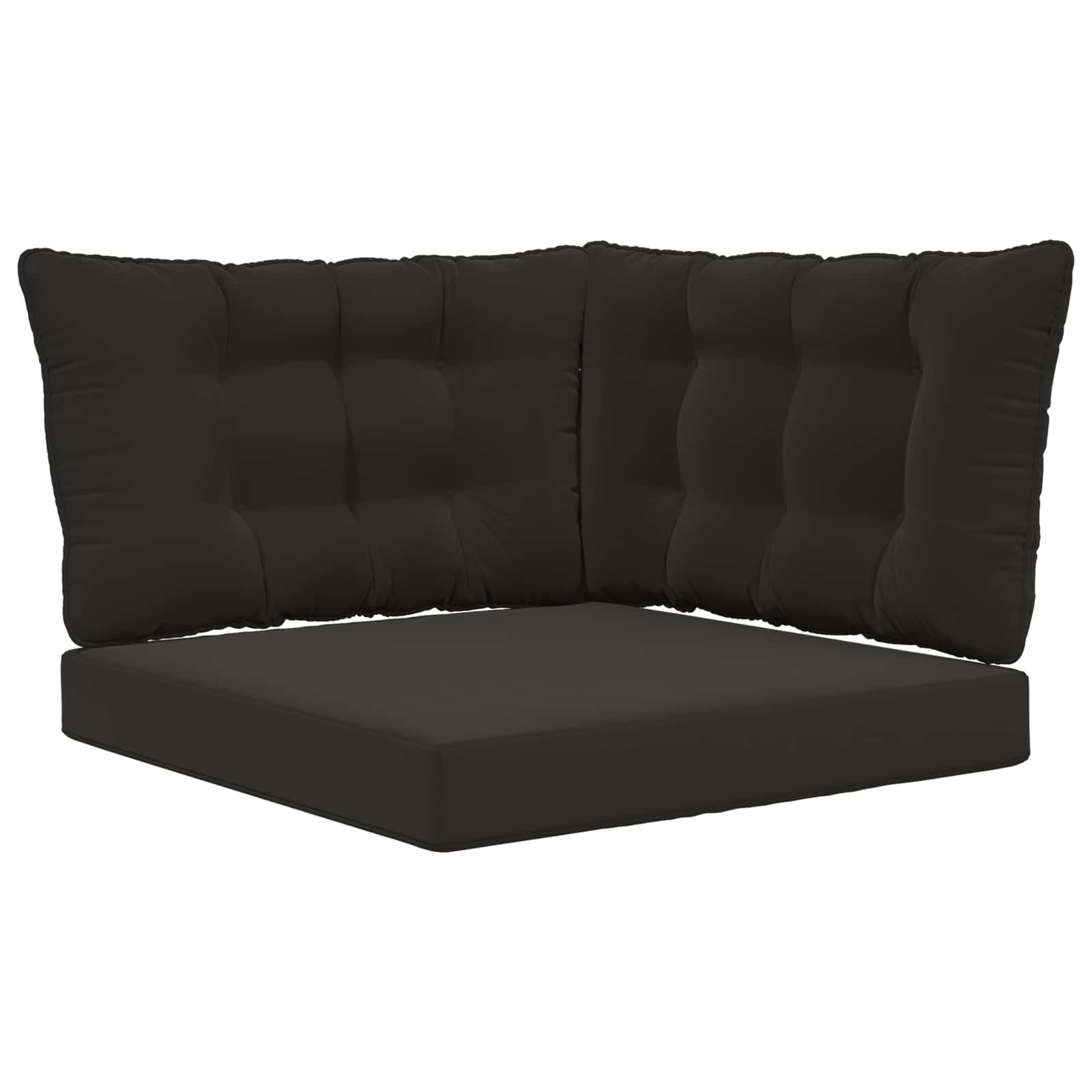 Utomhus Soffa Kudde Polyester Svart 80 x 43 x 10 cm