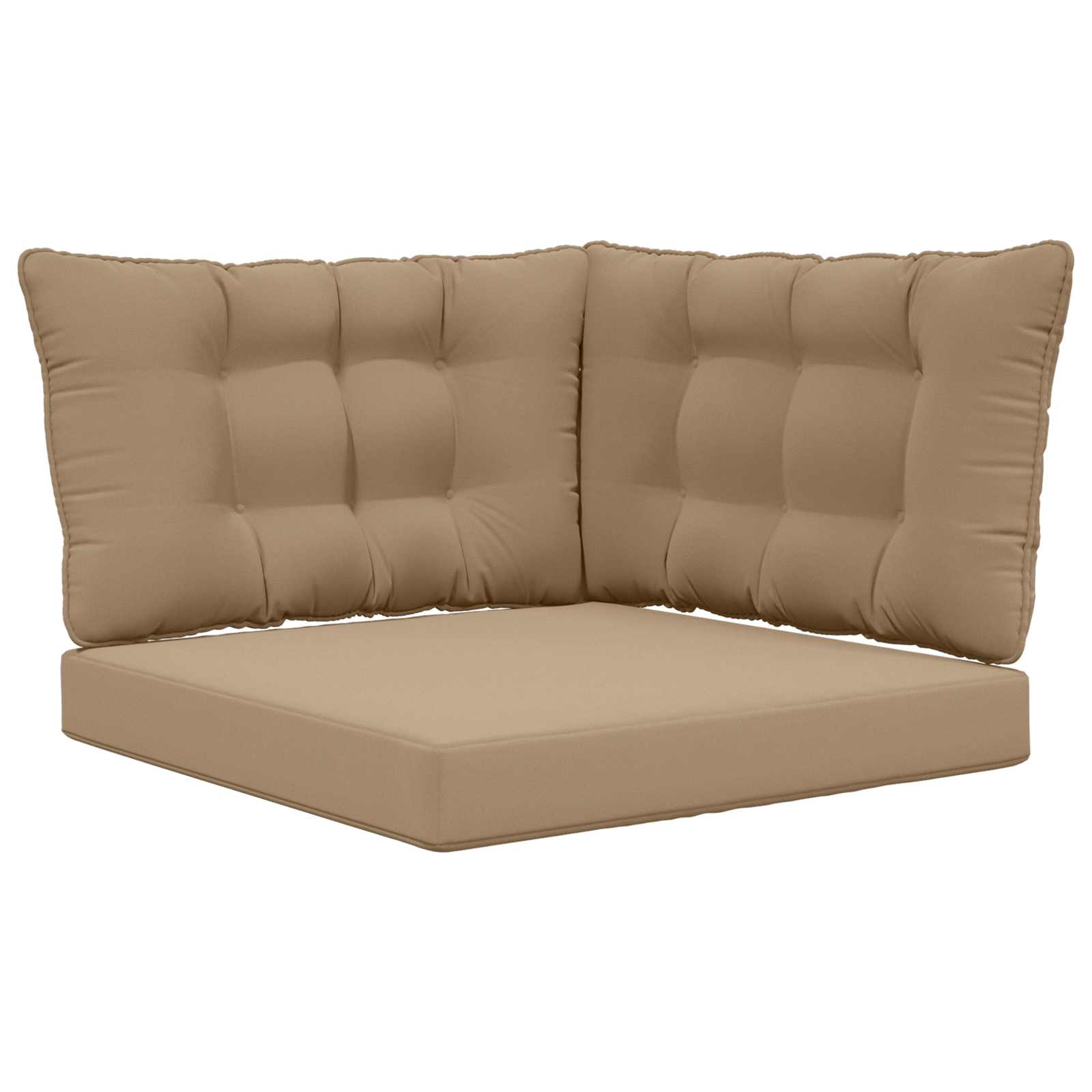 Utomhus Soffa Kudde Polyester Taupe 80 x 43 x 10 cm