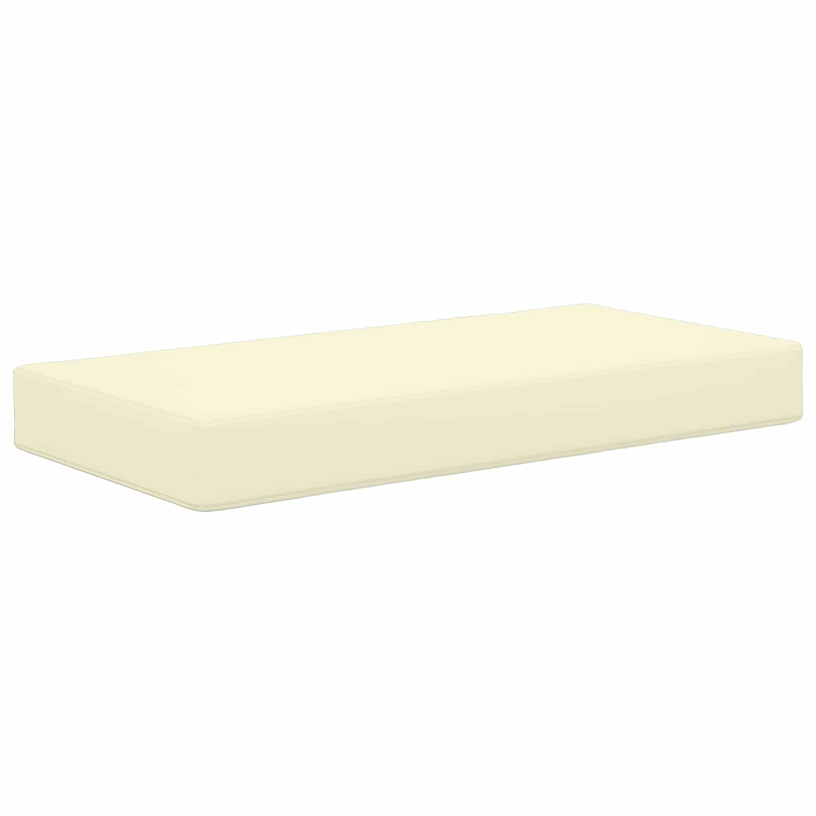 Utomhus sitskudde 100% Polyester Gräddvit 80 x 40 x 8 cm