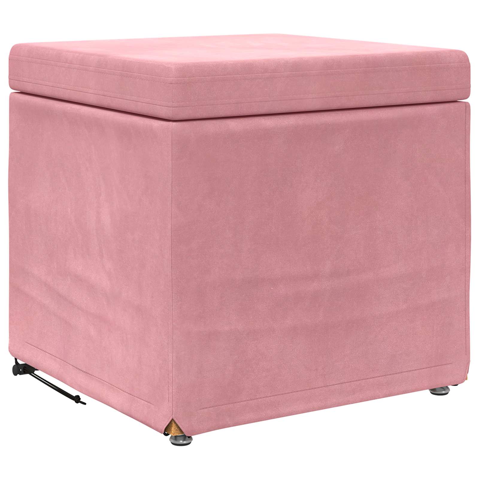 Pall Rosa 41 x 41 x 40 cm Sammet och konstruerat trä