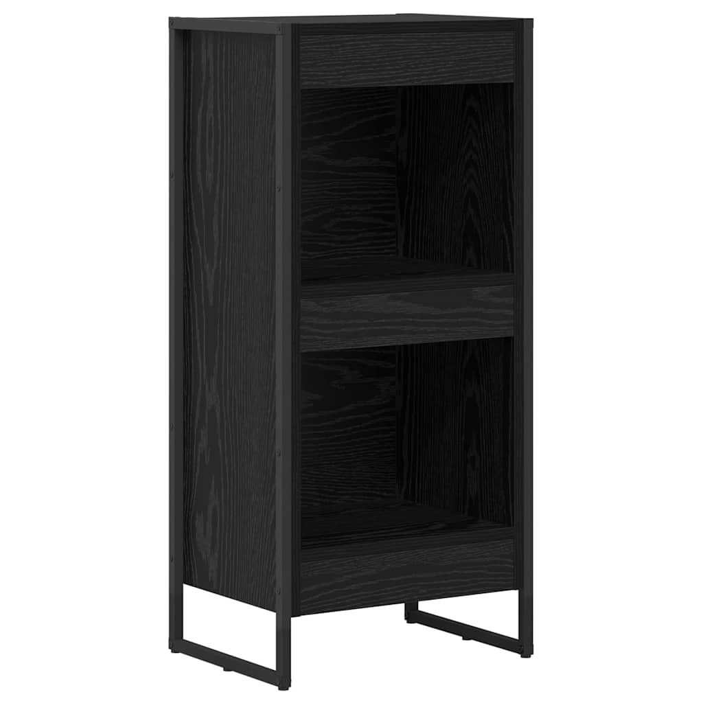 Bokskåp Svart Ek 40 x 30 x 86,5 cm Konstruerat trä