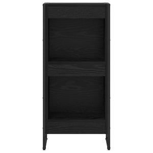 Bokskåp Svart Ek 80 x 30 x 155 cm Konstruerat trä