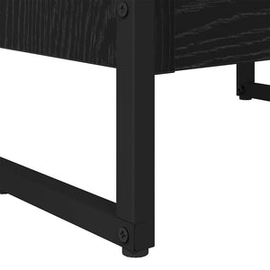 Bokskåp Svart Ek 80 x 30 x 155 cm Konstruerat trä