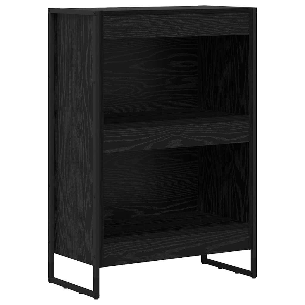 Bokskåp Svart Ek 60 x 30 x 86,5 cm Konstruerat trä