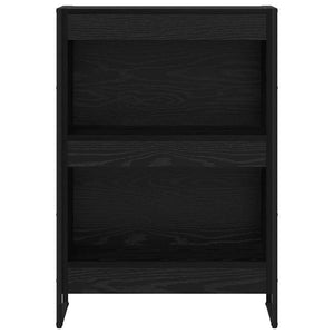 Bokskåp Svart Ek 80 x 30 x 155 cm Konstruerat trä