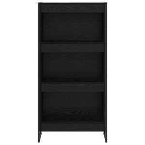 Bokskåp Svart Ek 80 x 30 x 155 cm Konstruerat trä