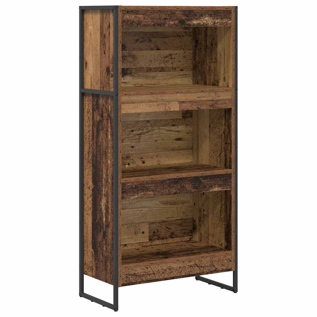 Bokskåp Gammalt trä 60 x 30 x 121 cm Konstruerat trä