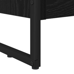 Bokskåp Svart Ek 80 x 30 x 155 cm Konstruerat trä