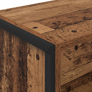 Bokskåp Gammalt trä 80 x 30 x 155 cm Konstruerat trä