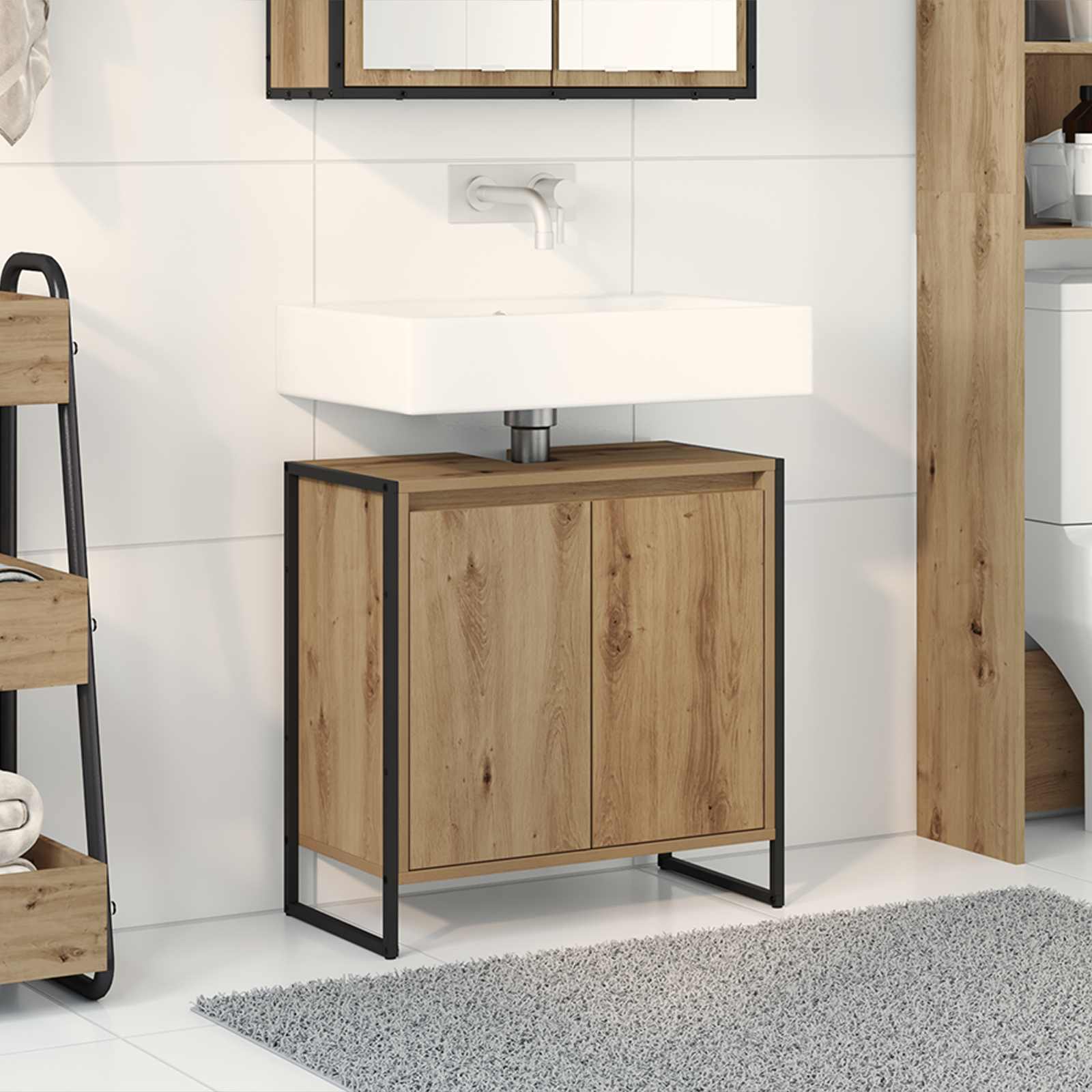 Badrumsskåp Artisan Ek 60 x 30 x 60 cm Konstruerat trä