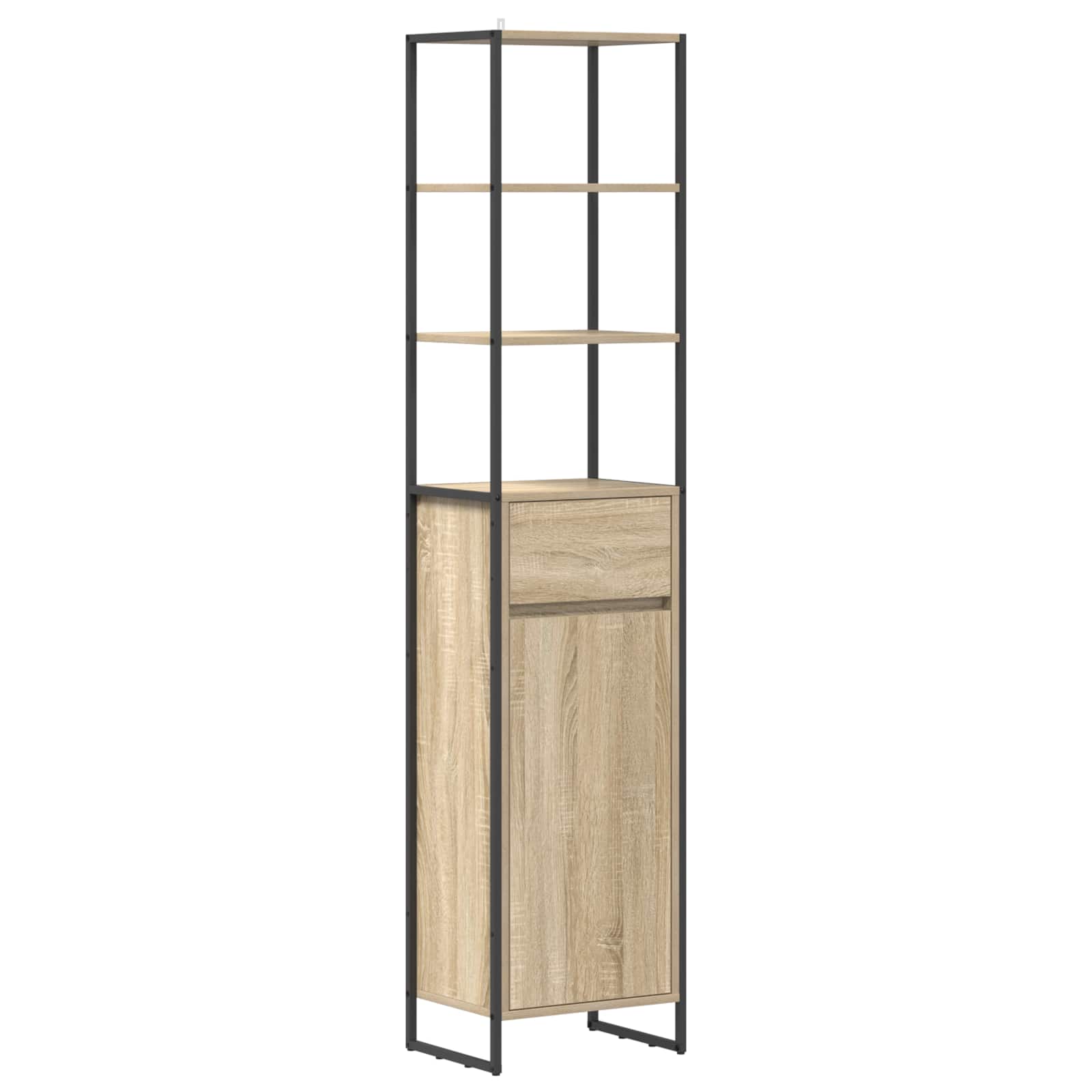 Badrumsskåp Sonoma 40 x 30 x 180 cm Konstruerat trä