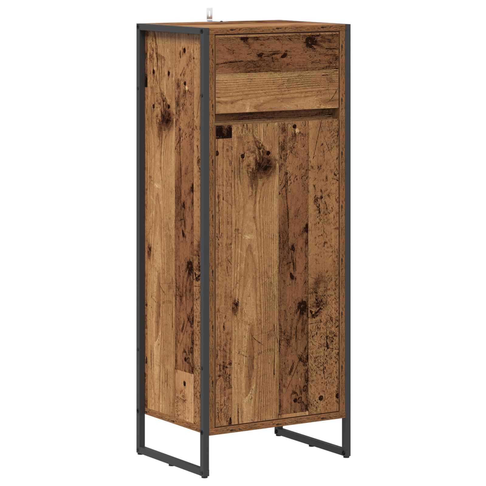 Badrumsskåp Gammalt trä 40 x 30 x 100 cm Konstruerat trä