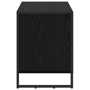 TV-skåp med låda Svart Ek 100 x 36 x 49,5 cm Konstruerat trä