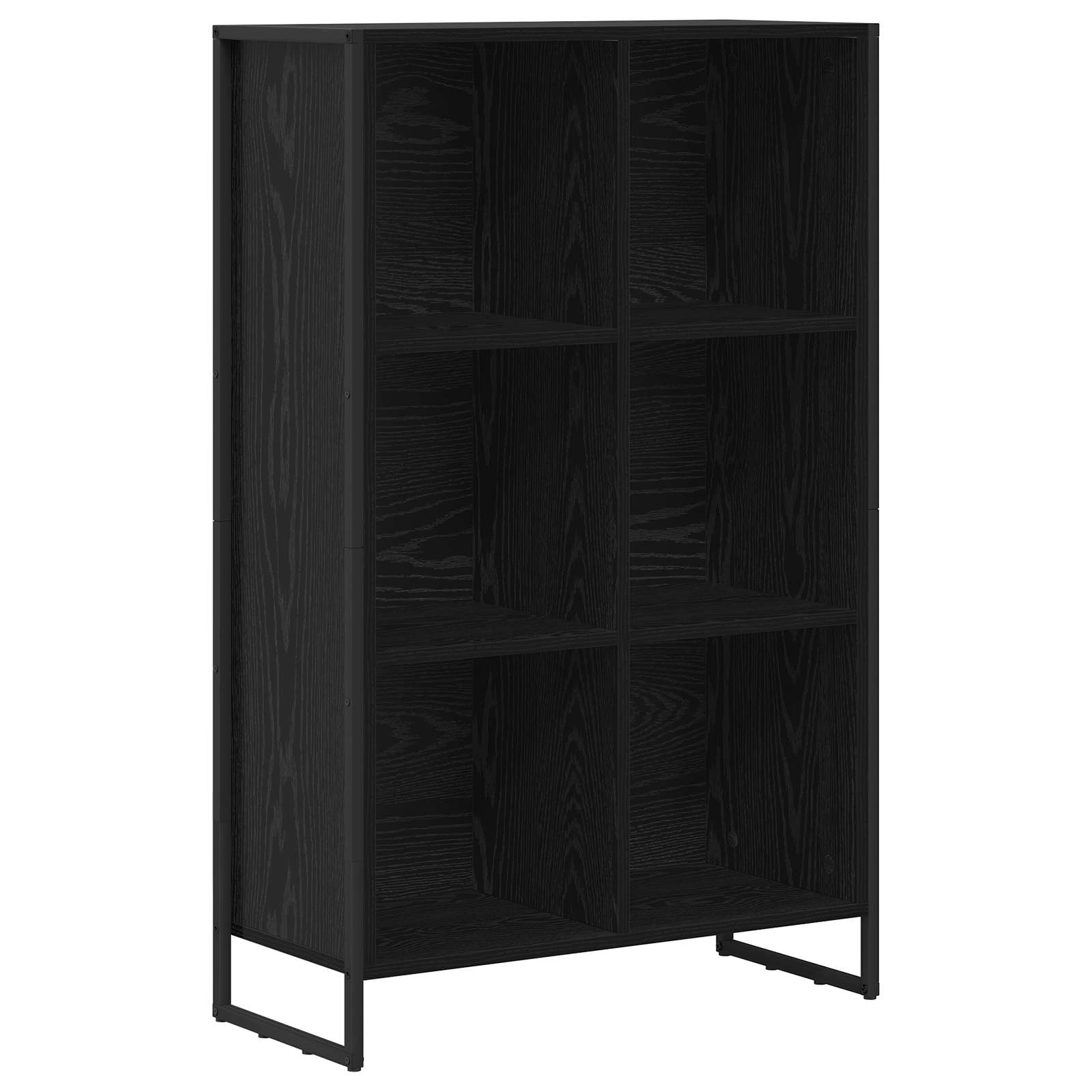 Bokskåp Svart Ek 99.5 x 30 x 108.5 cm Konstruerat trä