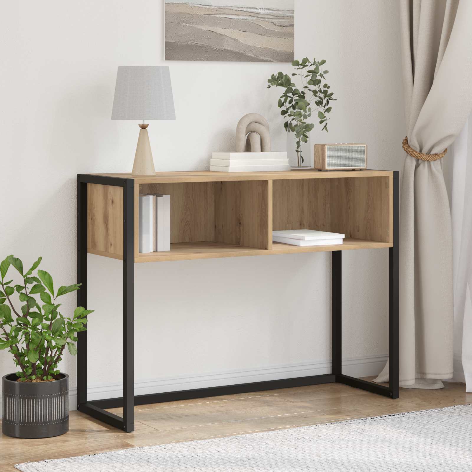 Sidobord Artisan Ek 100 x 36 x 75 cm Konstruerat trä