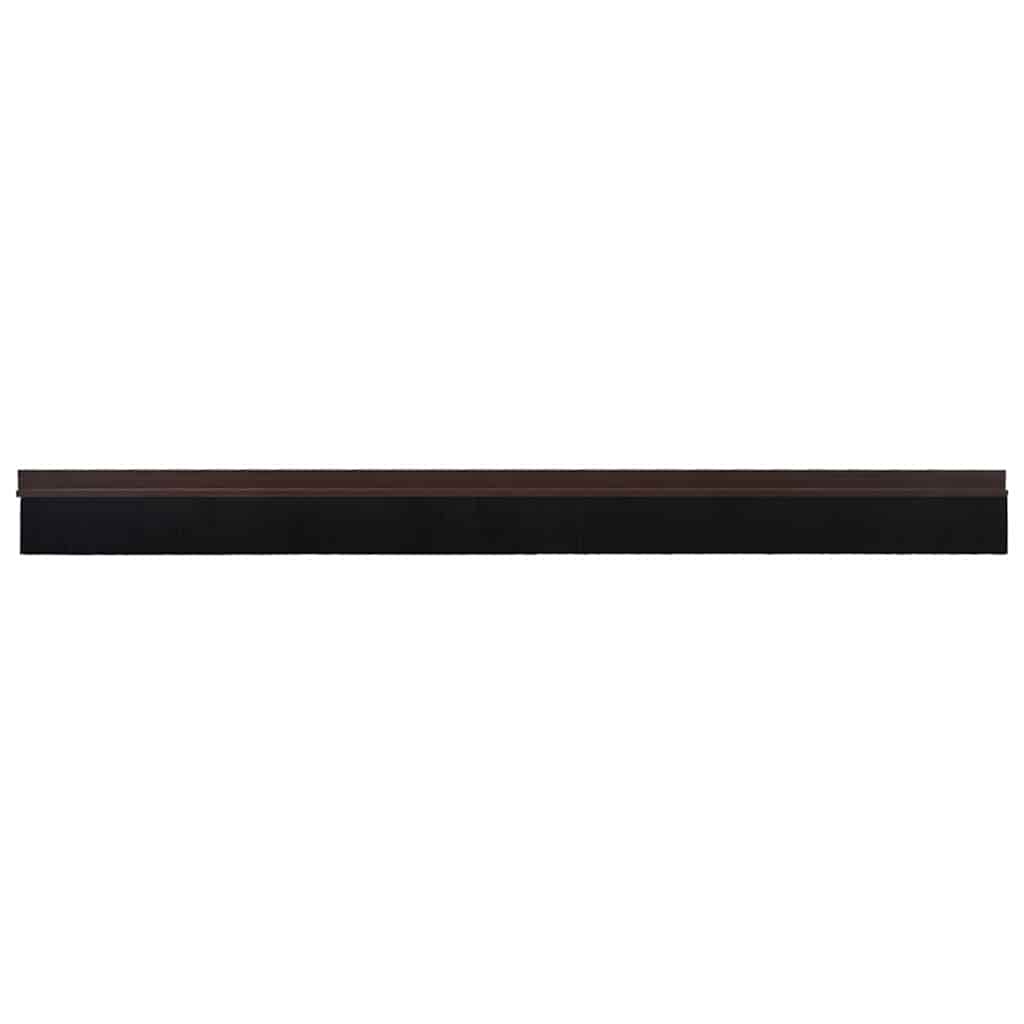 Självhäftande dörrborstlist 2 st Brun 100 cm Aluminiumlegering
