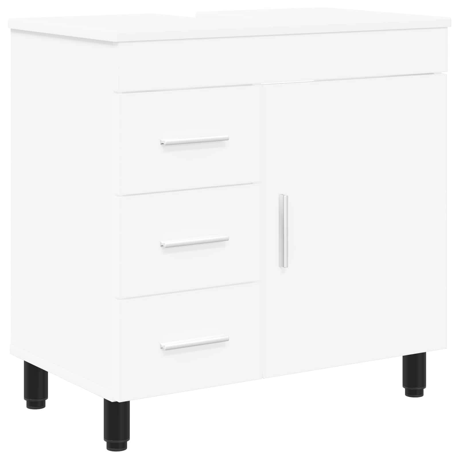 Badrums vaskenhet Vit 60 x 35 x 60 cm Konstruerat trä