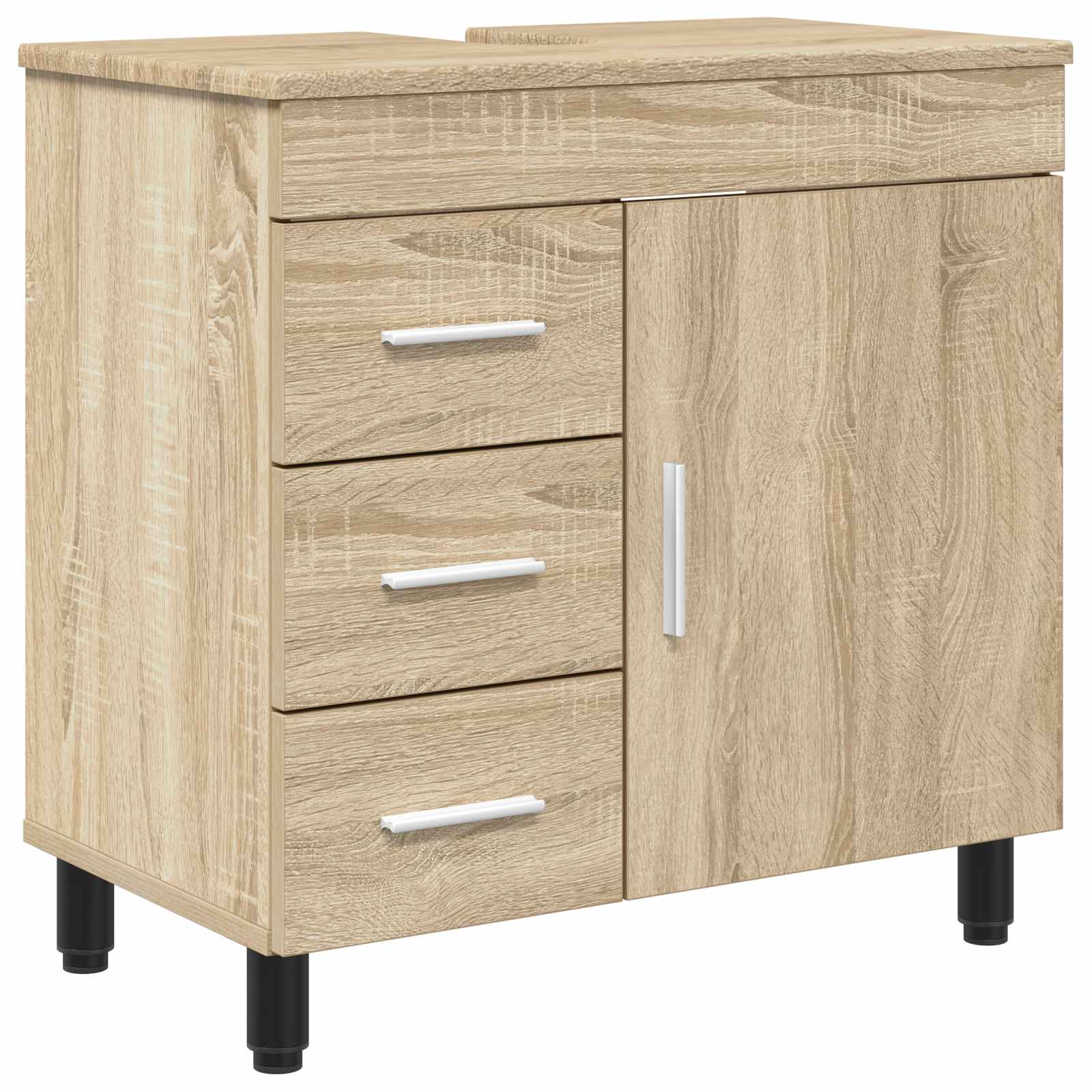 Badrums vaskenhet Sonoma-ek 60 x 35 x 60 cm Konstruerat trä
