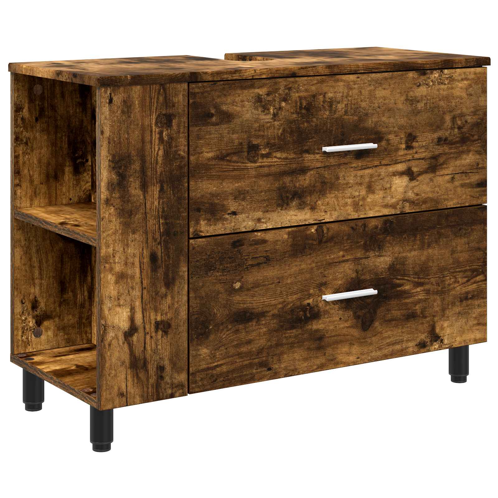Badrums vaskenhet Rökt ek 80 x 35 x 60 cm Konstruerat trä