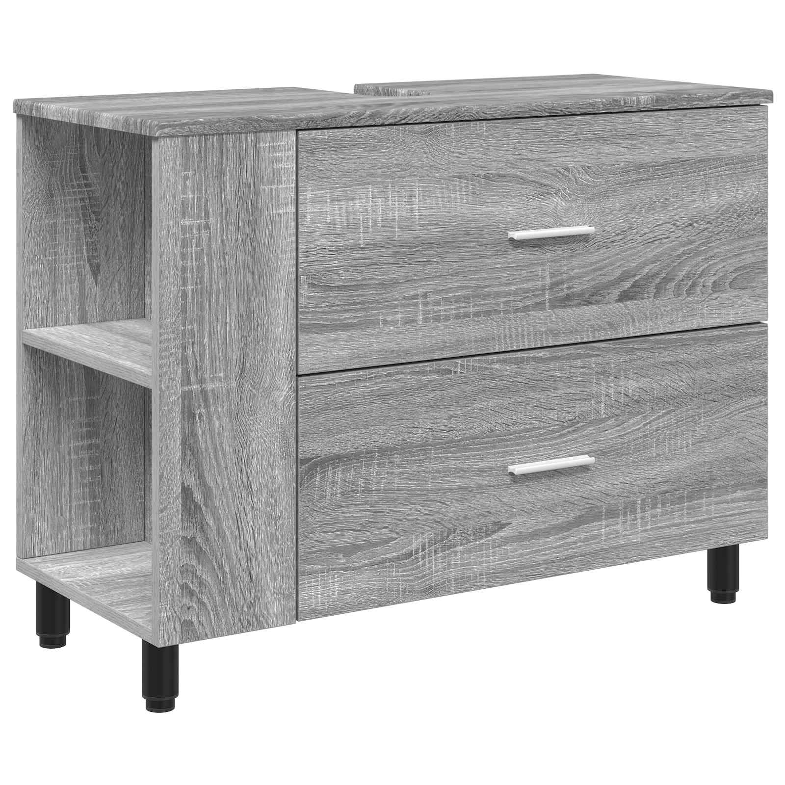 Badrums vaskenhet Grå Sonoma 80 x 35 x 60 cm Konstruerat trä