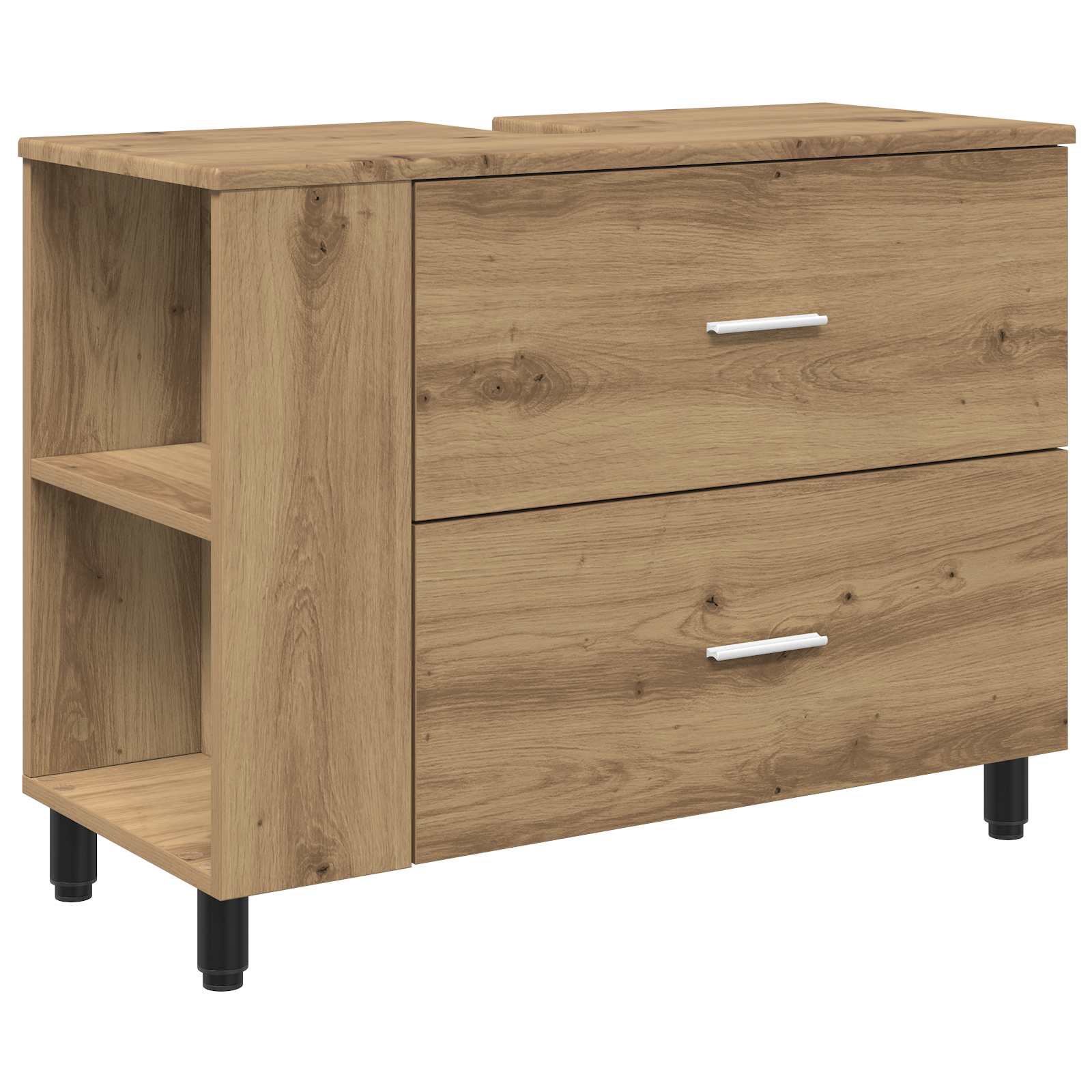 Badrums vaskenhet Artisan-ek 80 x 35 x 60 cm Konstruerat trä
