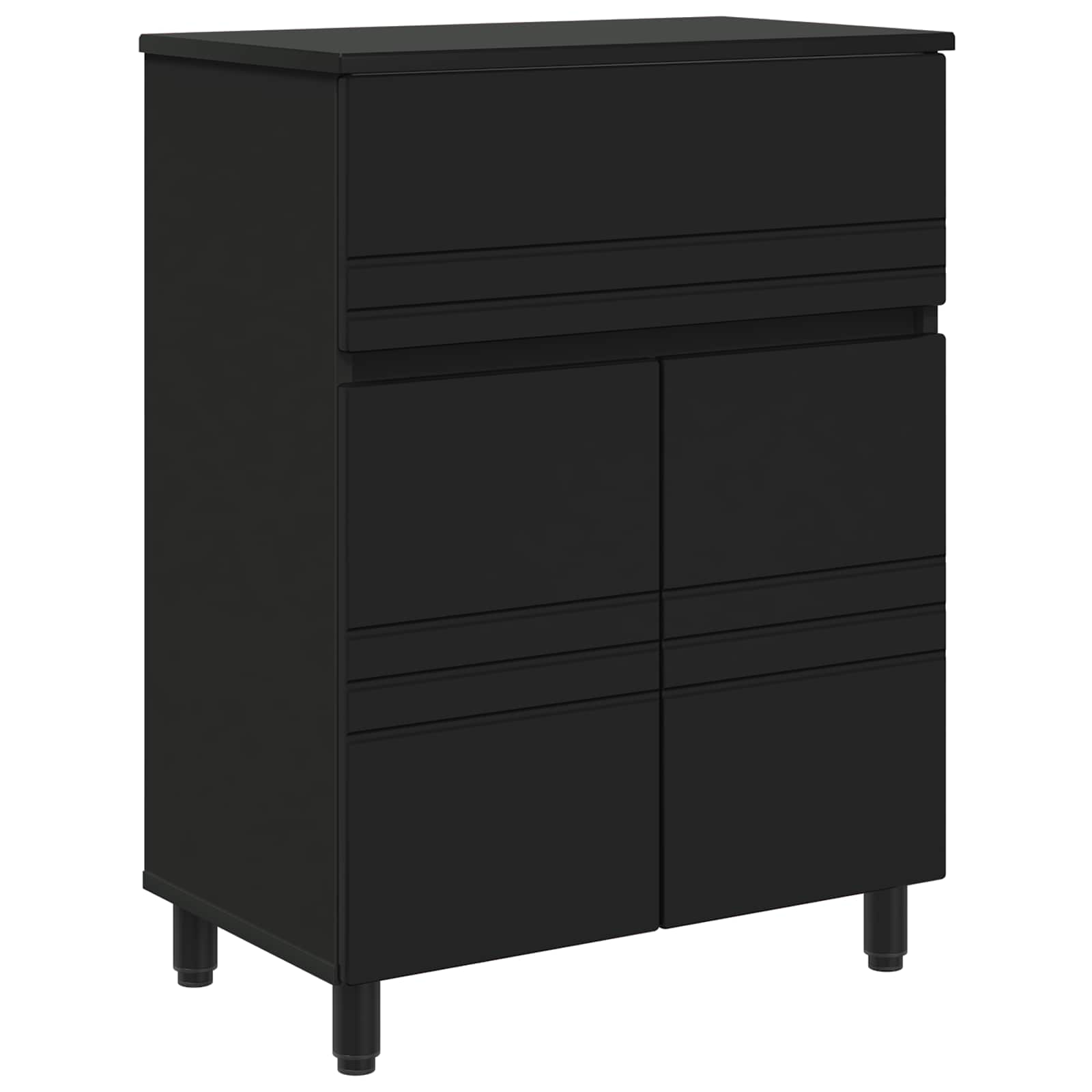 Badrums vaskenhet Svart 60 x 35 x 80 cm Konstruerat trä