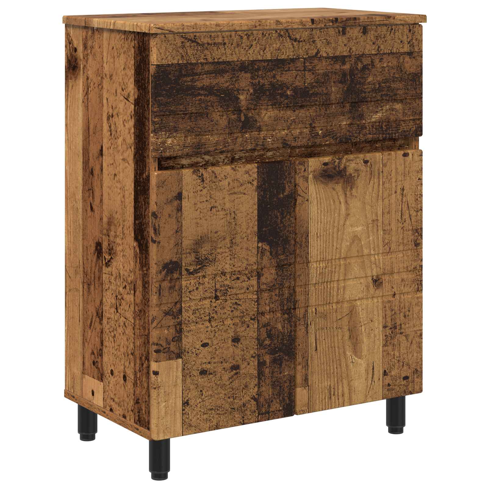 Badrums vaskenhet Gammalt trä 60 x 35 x 80 cm Konstruerat trä