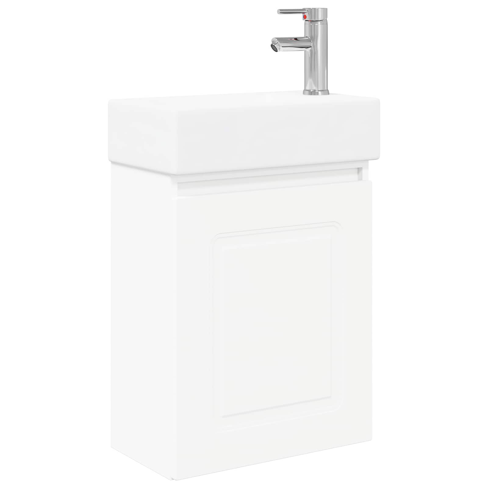 Badrumsspegel med kran Vit 45,5 x 22,5 x 84 cm