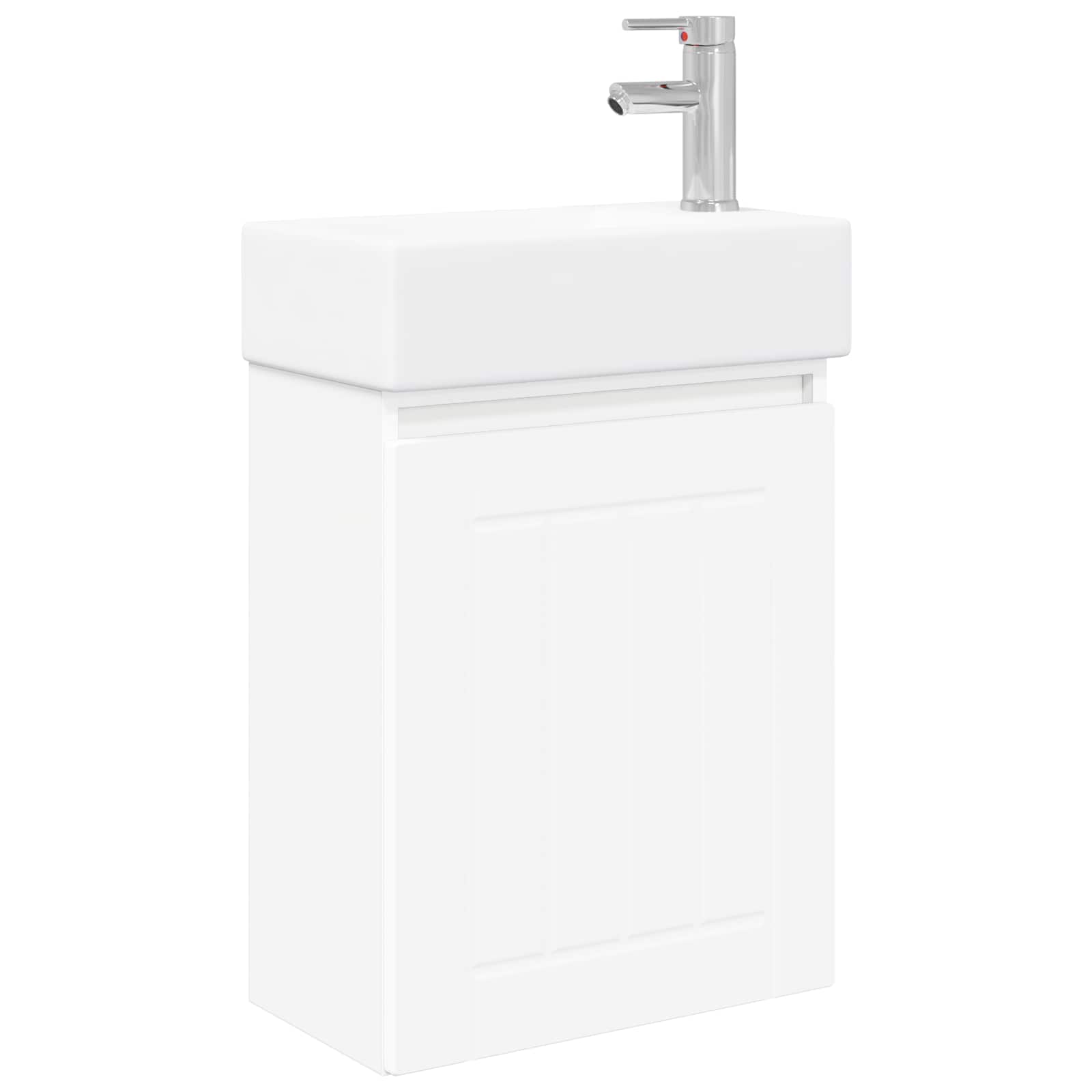 Badrumsspegel med kran Vit 45,5 x 25,5 x 84 cm