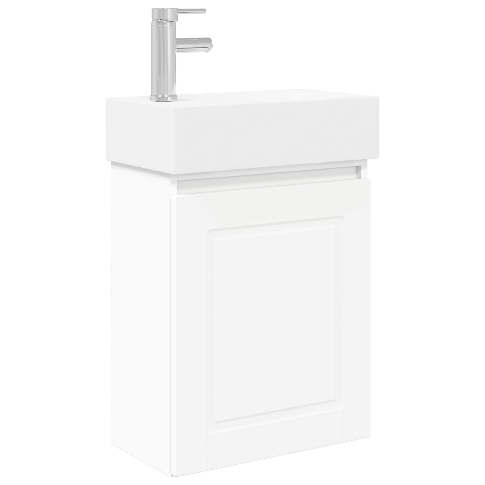 Badrumsspegel med kran Vit 45,5 x 22,5 x 84 cm