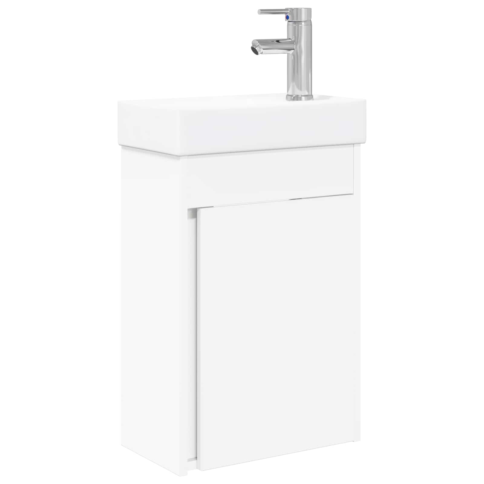 Badrumsspegel med kran Vit 40,5 x 22,5 x 62 cm