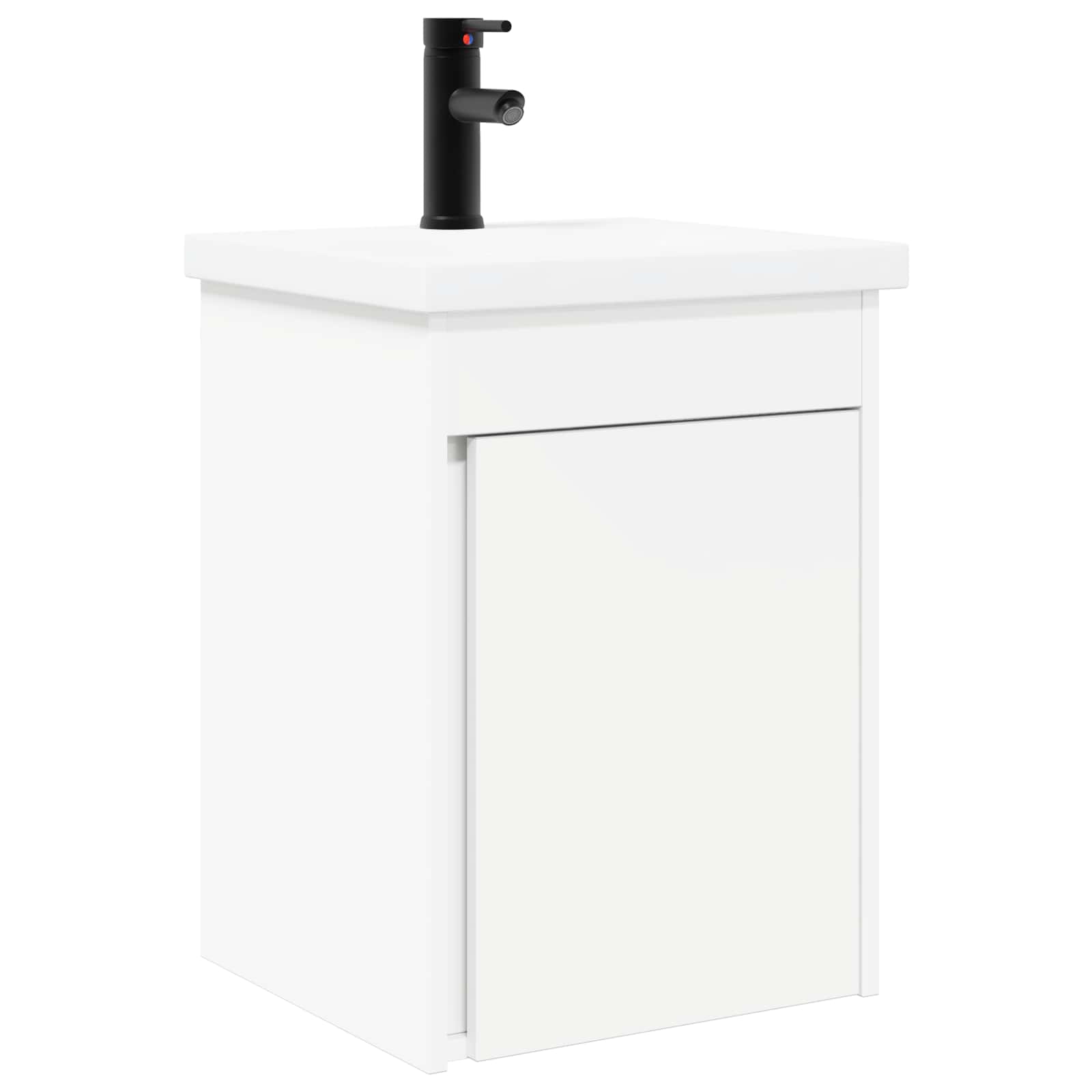 Badrumsspegel med kran Vit 42 x 40 x 74,5 cm