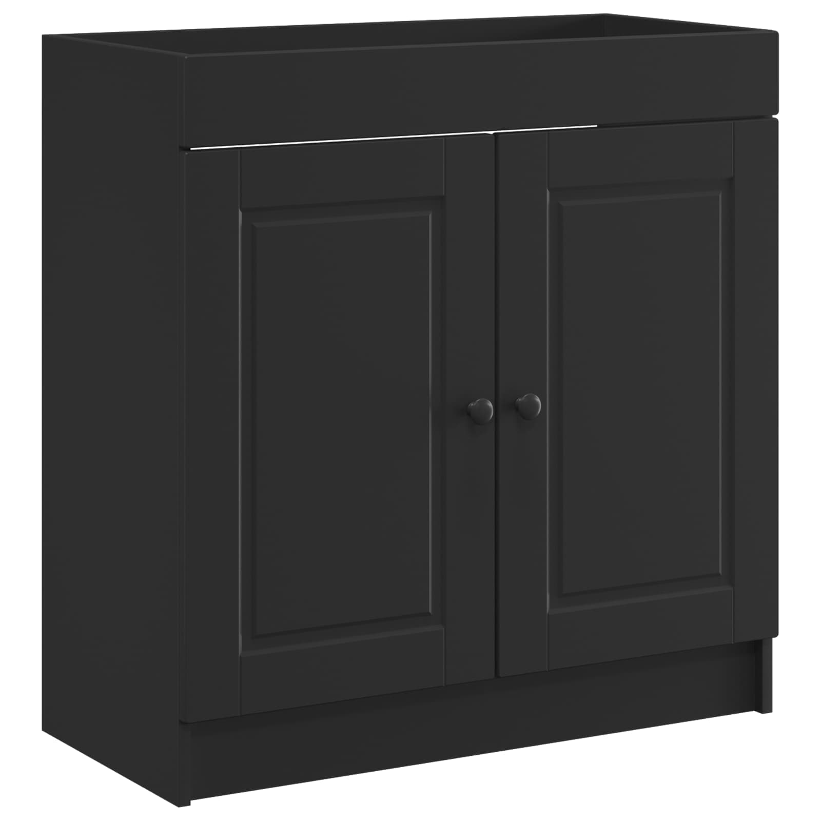 Badrumsskåp under handfat Svart 78,5 x 37,5 x 81 cm