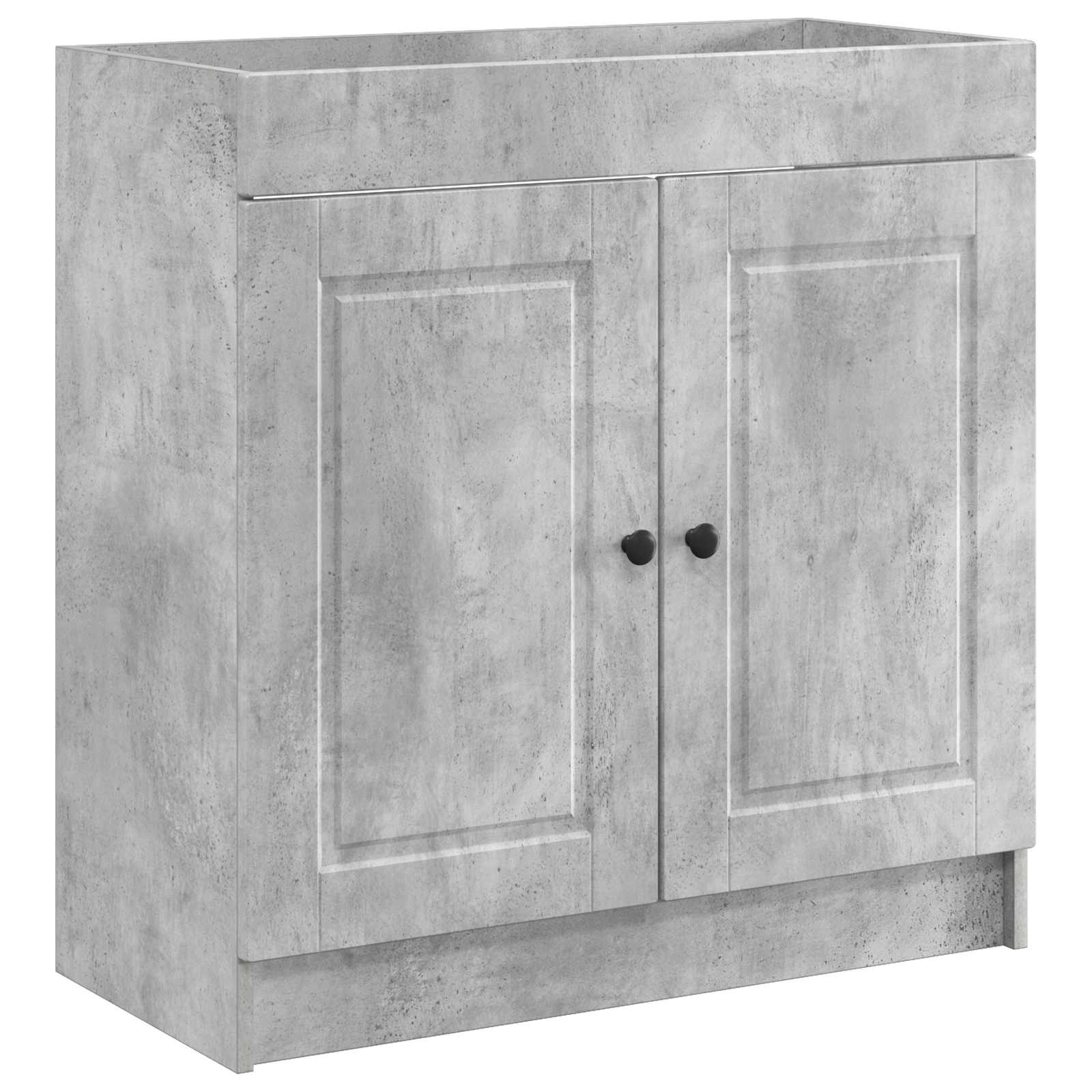 Badrumsskåp under handfat Betonggrå 78,5 x 37,5 x 81 cm
